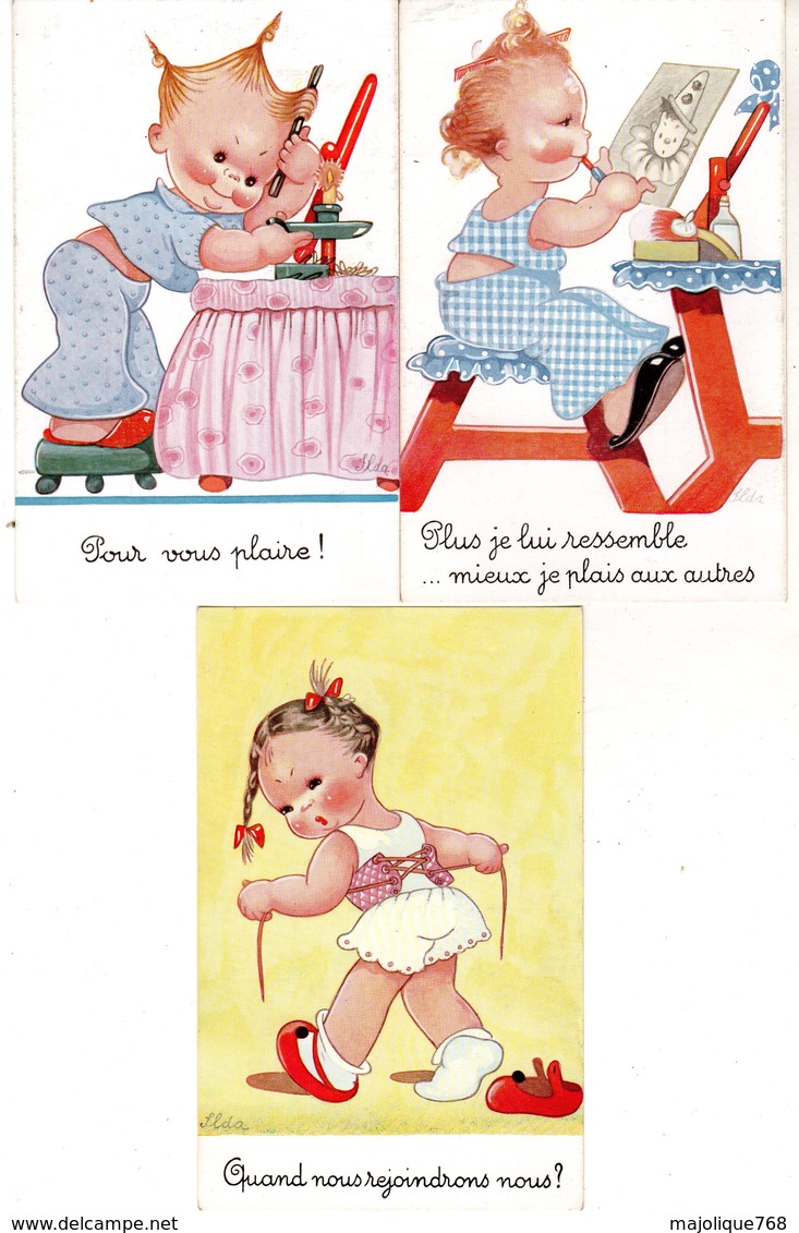 Lot De 10 Cpa Thème Illustrateur Signé Ilda - Allias Béatrice Mallet (1896-1951), Illustratrice De Livres Pour Enfant - Mallet, B.