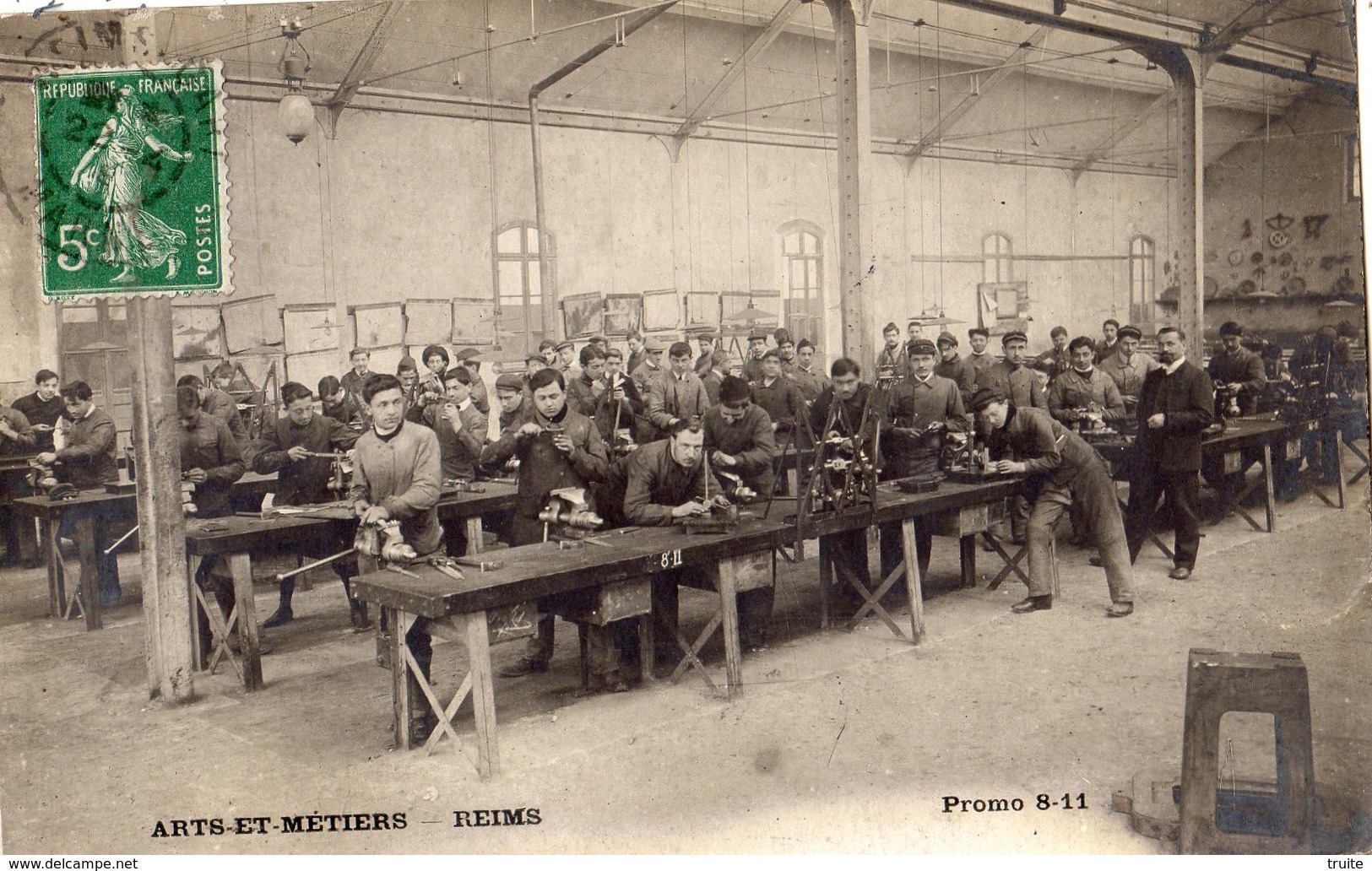 REIMS ARTS ET METIERS PROMO 8-11 CARTE PHOTO - Reims