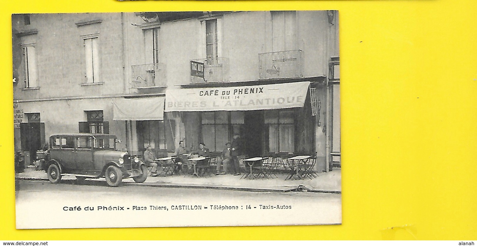 CASTILLON Café Du Phénix Place Thiers (Siorat) Gironde (33) - Other & Unclassified