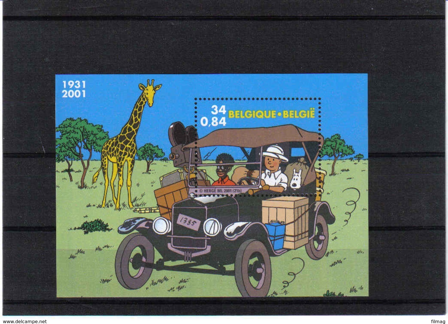 BLOK 93 Kuifje Tintin 2001 POSTFRIS** - 1961-2001