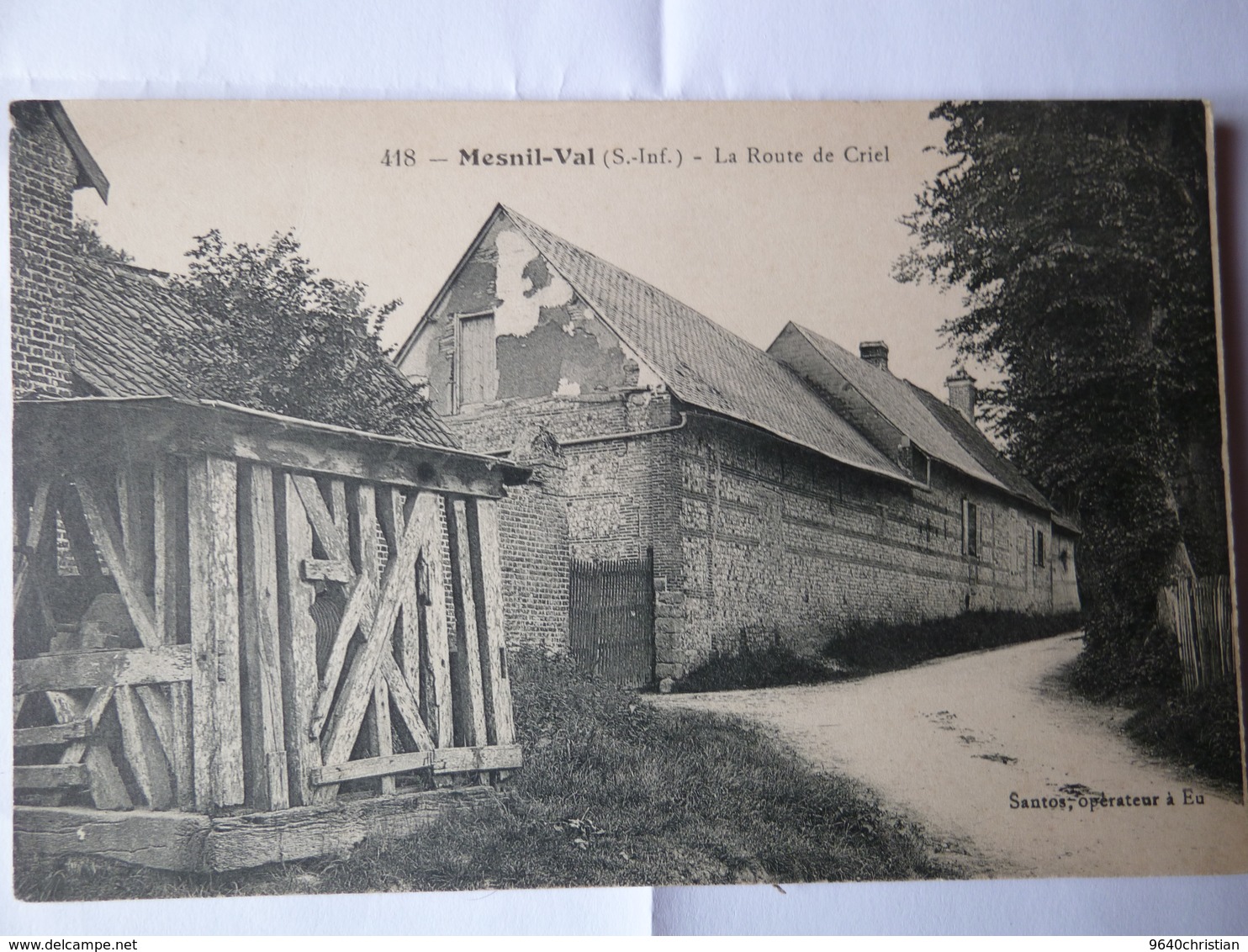 Mesnil-Val La Route De Criel - Autres & Non Classés