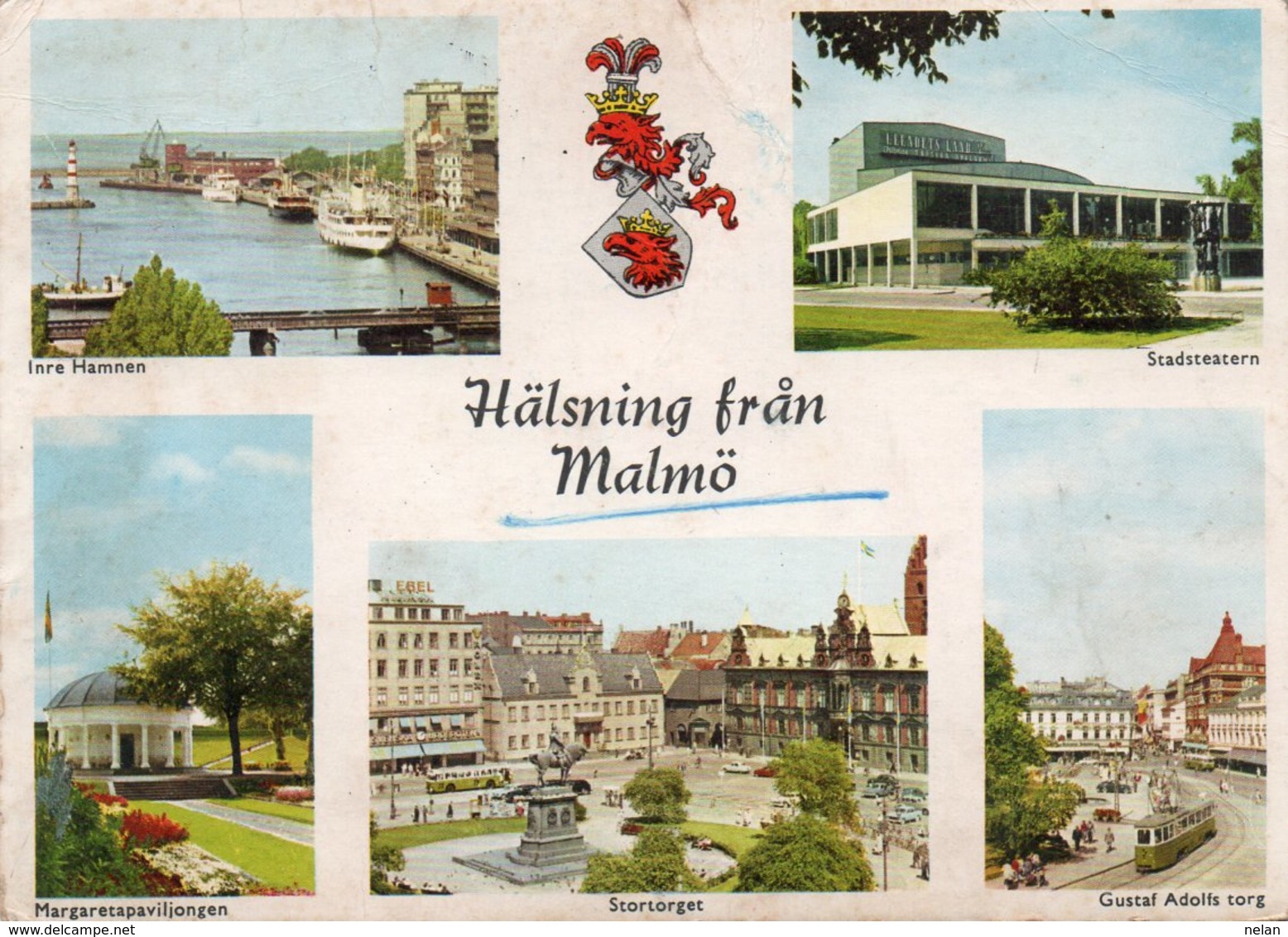 HALSNING FRAN MALMO- VIAGGIATA  1959  FG - Svezia