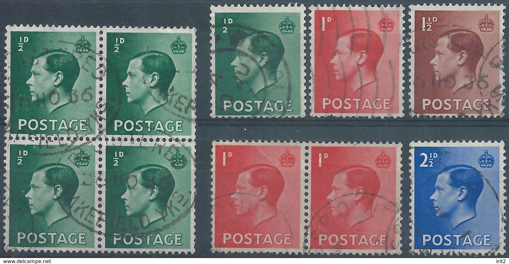 GREAT BRITAIN - ENGLAND - British -1902 -1912-1936-1937 , USED - Used Stamps