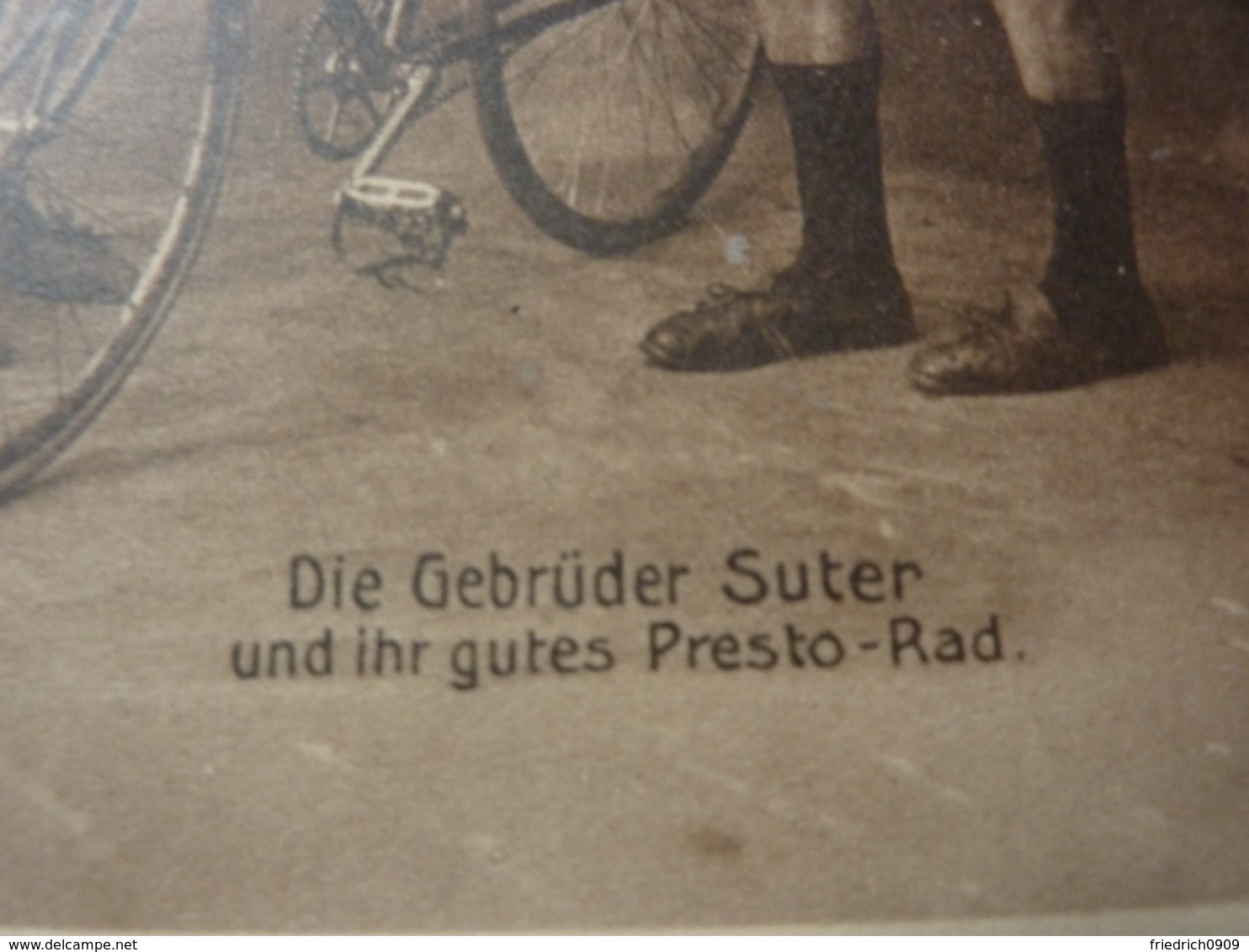 Um 1910 Presto Fahrrad Gebrüder Suter Schweiz Cyclisme Radrennen Radsport  Cycling Velo Wielrennen - Cyclisme