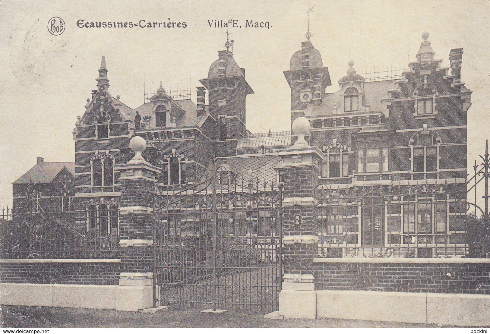 Ecaussines-Carrières - Villa E. Macq - Très Belle Carte - état Voir Scan. - Ecaussinnes