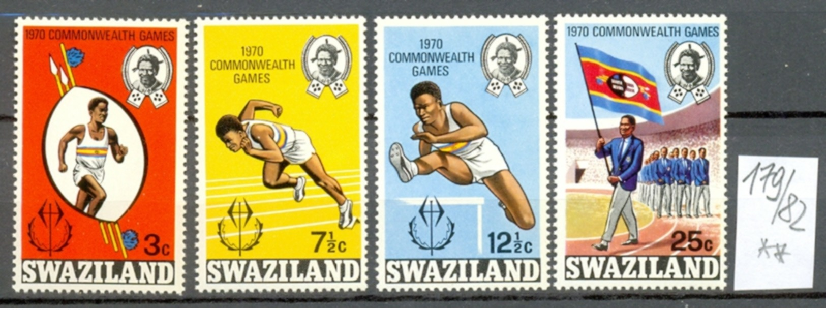 SWAZILAND - 179/82 Commonwealth-Spiele  Kpl.Ausg.postfr - Swaziland (1968-...)