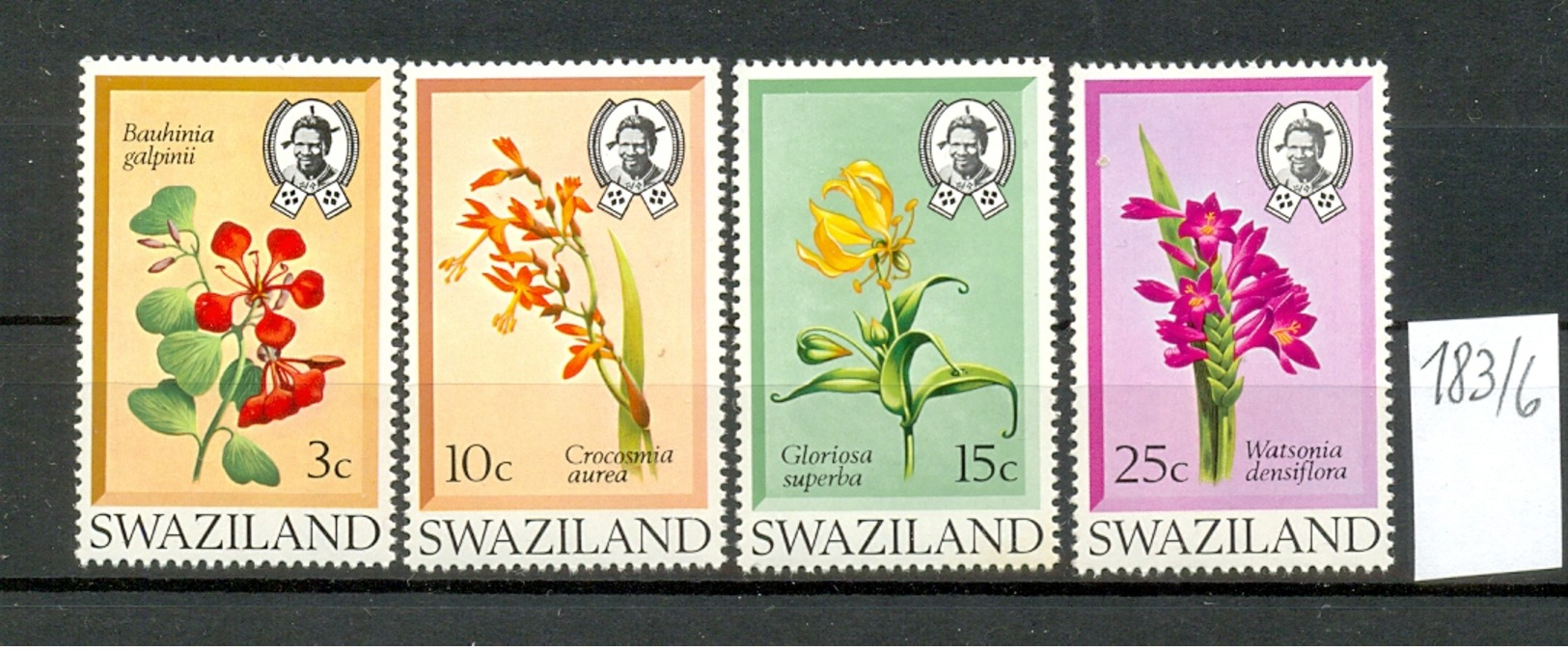 SWAZILAND - 183/6  Einheimische Blumen  Kpl.Ausg.postfr - Swaziland (1968-...)