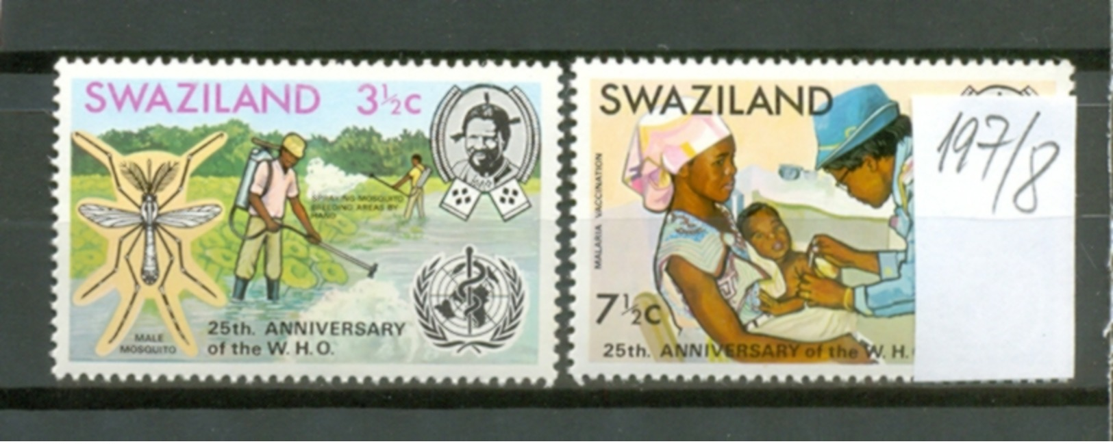 SWAZILAND - 197/8  WHO  Kpl.Ausg.postfr - Swaziland (1968-...)