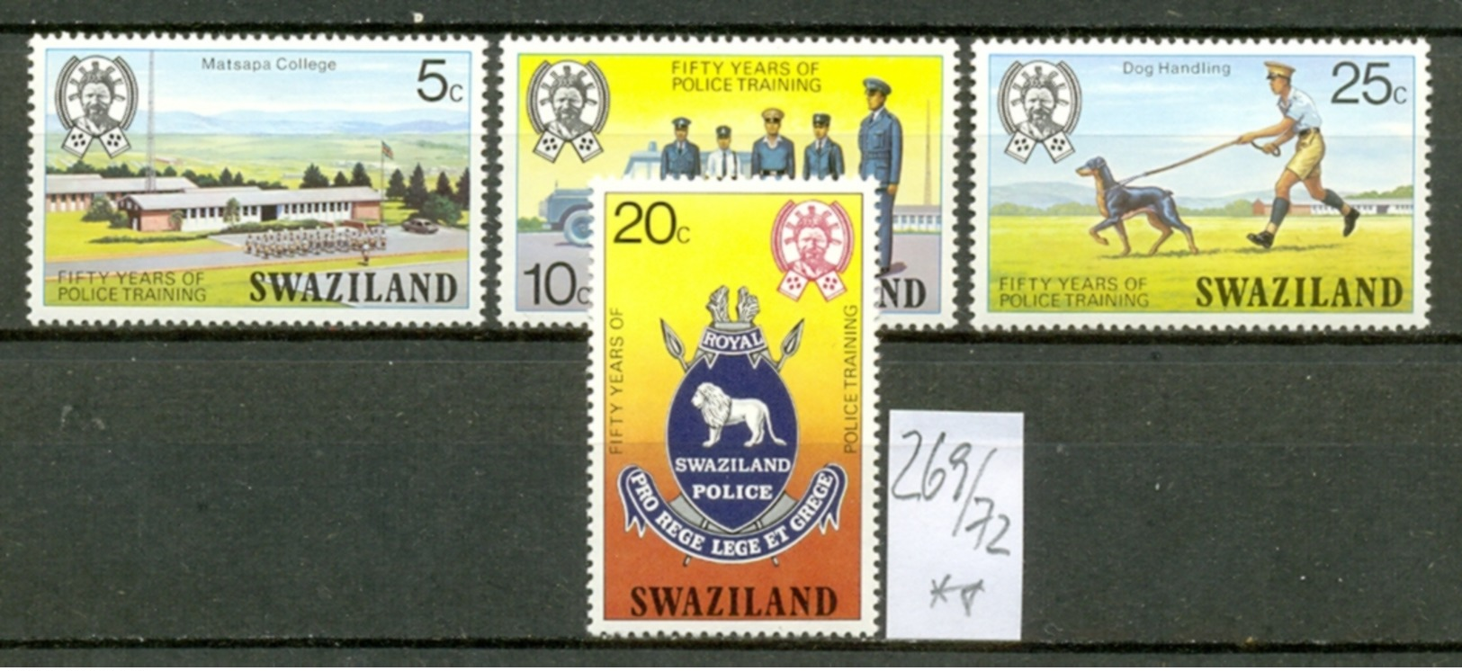 SWAZILAND - 269/72  Polizeischule  Kpl.Ausg. Postfrisch - Swaziland (1968-...)