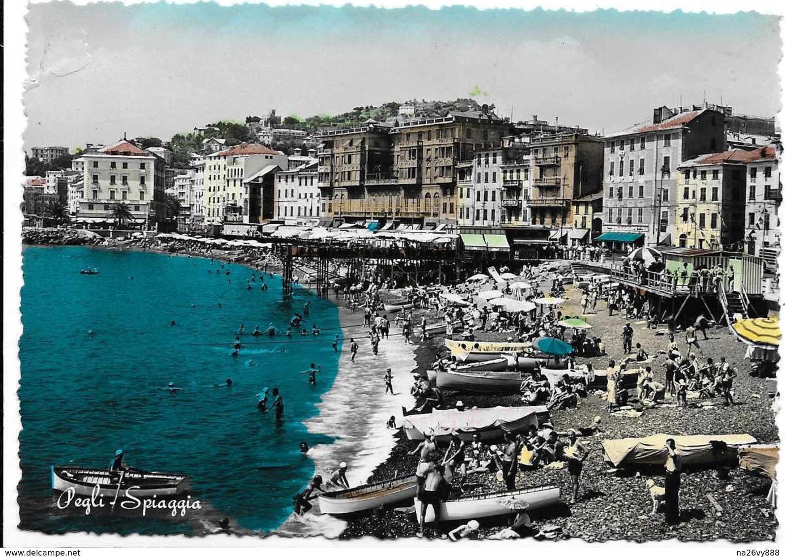 Pegli (Genova). Spiaggia. - Genova