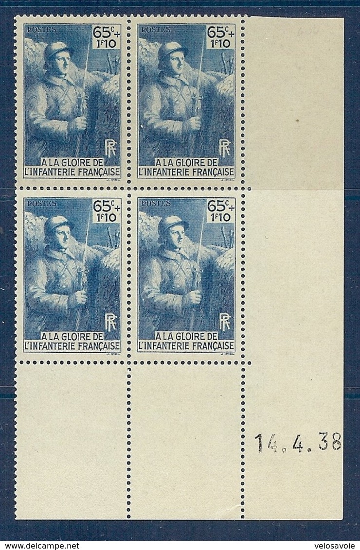 N° 387 COIN DATE DU 14/04/38 ** - 1930-1939