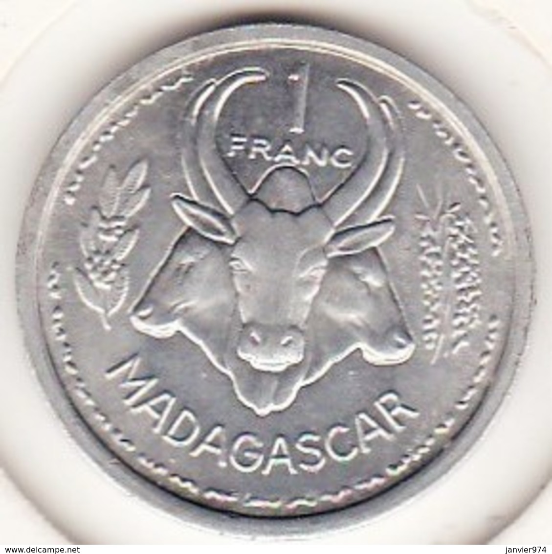 MADAGASCAR - UNION FRANCAISE. 1 FRANC 1958. ALUMINIUM .SUP/XF - Madagascar