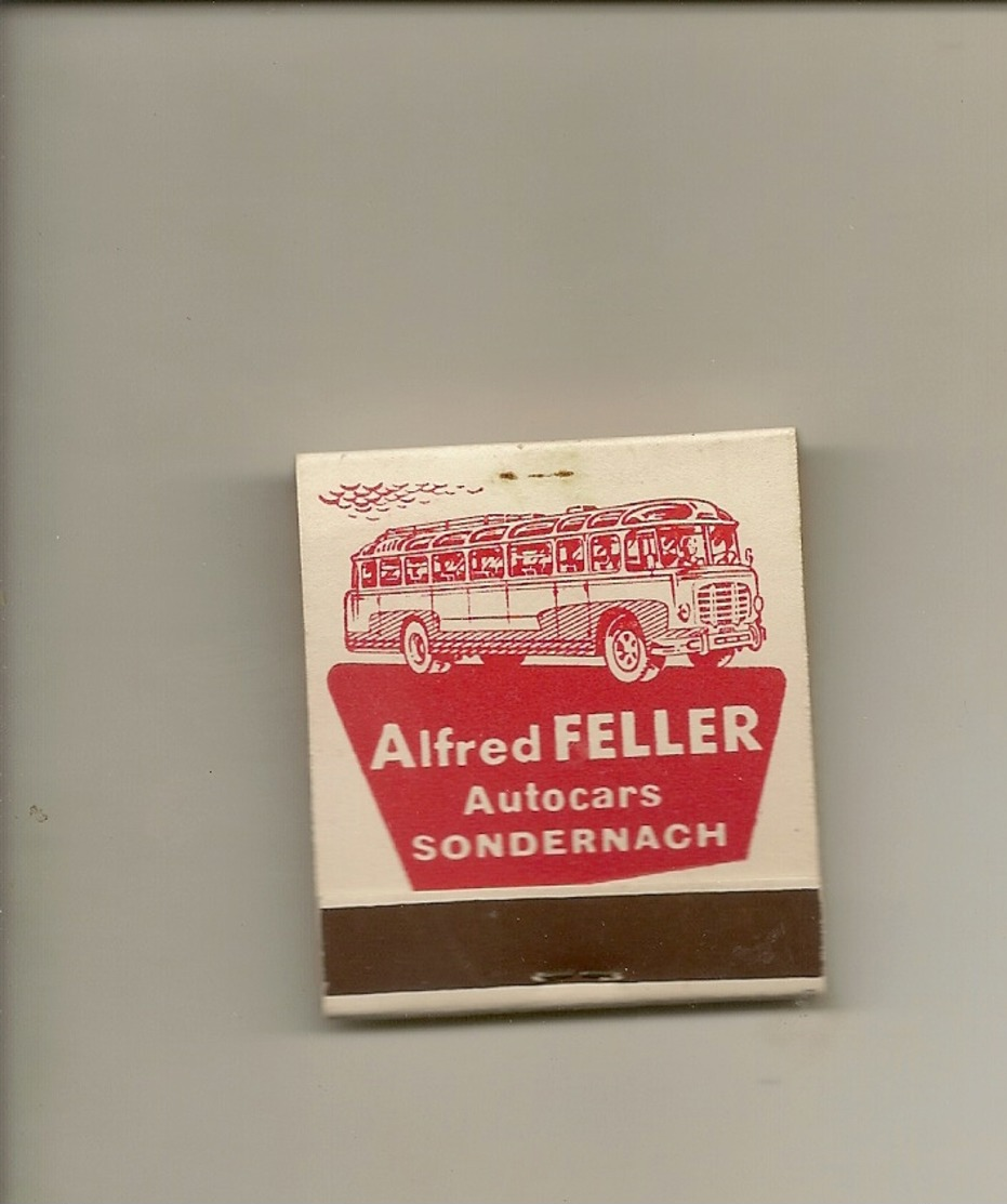 Pochette Allumettes LASTAR De 1956 Neuve Et Pleine:Autocars Alfred FELLER à Sondernach - Boites D'allumettes