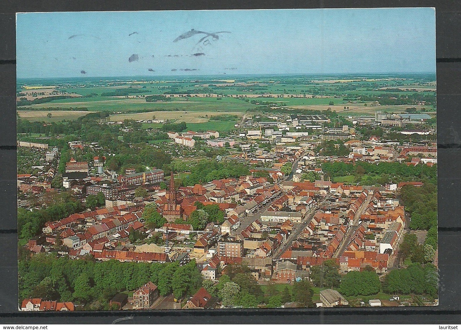 Deutschland PRITZWALK Blick Vom Oben (gesendet 1996, Mit Briefmarke) - Pritzwalk