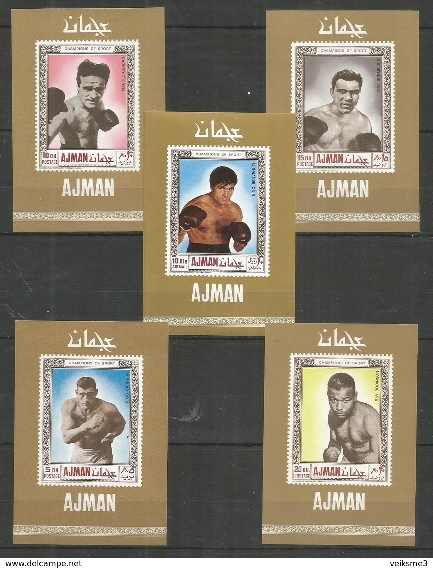 AJMAN - MNH - Sport - Boxing - Deluxe - Boxing