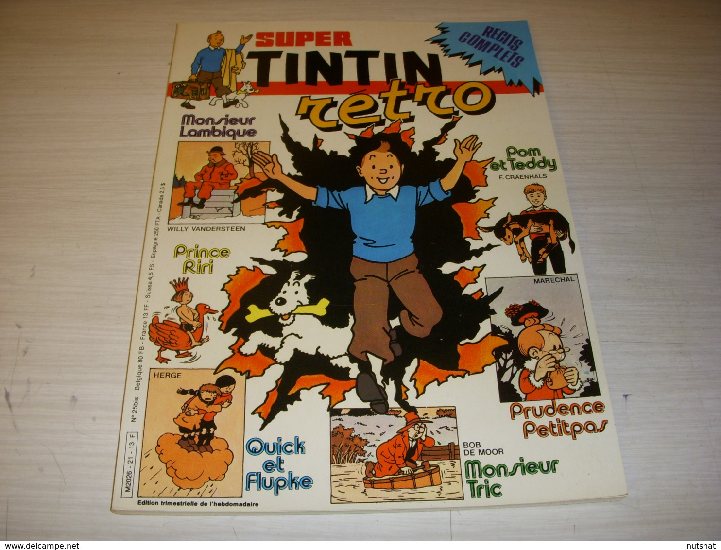 SUPER TINTIN RETRO 21 06.1983 Le TRESOR De TOUT-ANKH-AMON Par EP JACOBS CUVELIER - Tintin