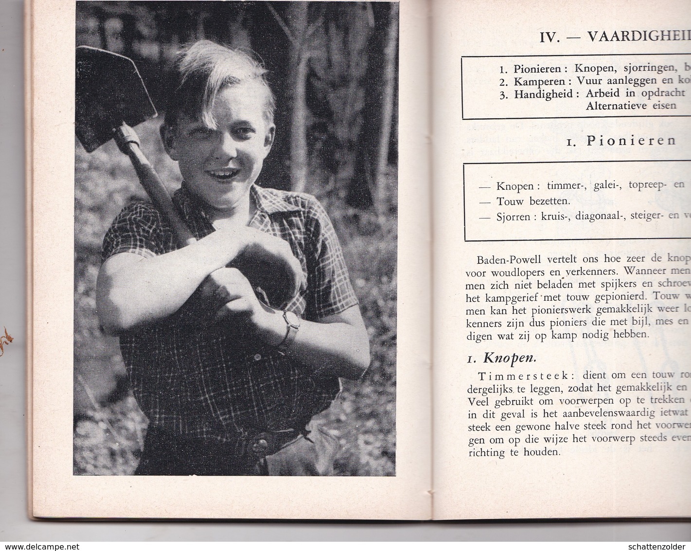 Het Jongverkenners Handboek, Scoutisme, V.V.K.S. 1957, 166blz. Scouts, Jeugdbeweging, Verkenners - Pratique