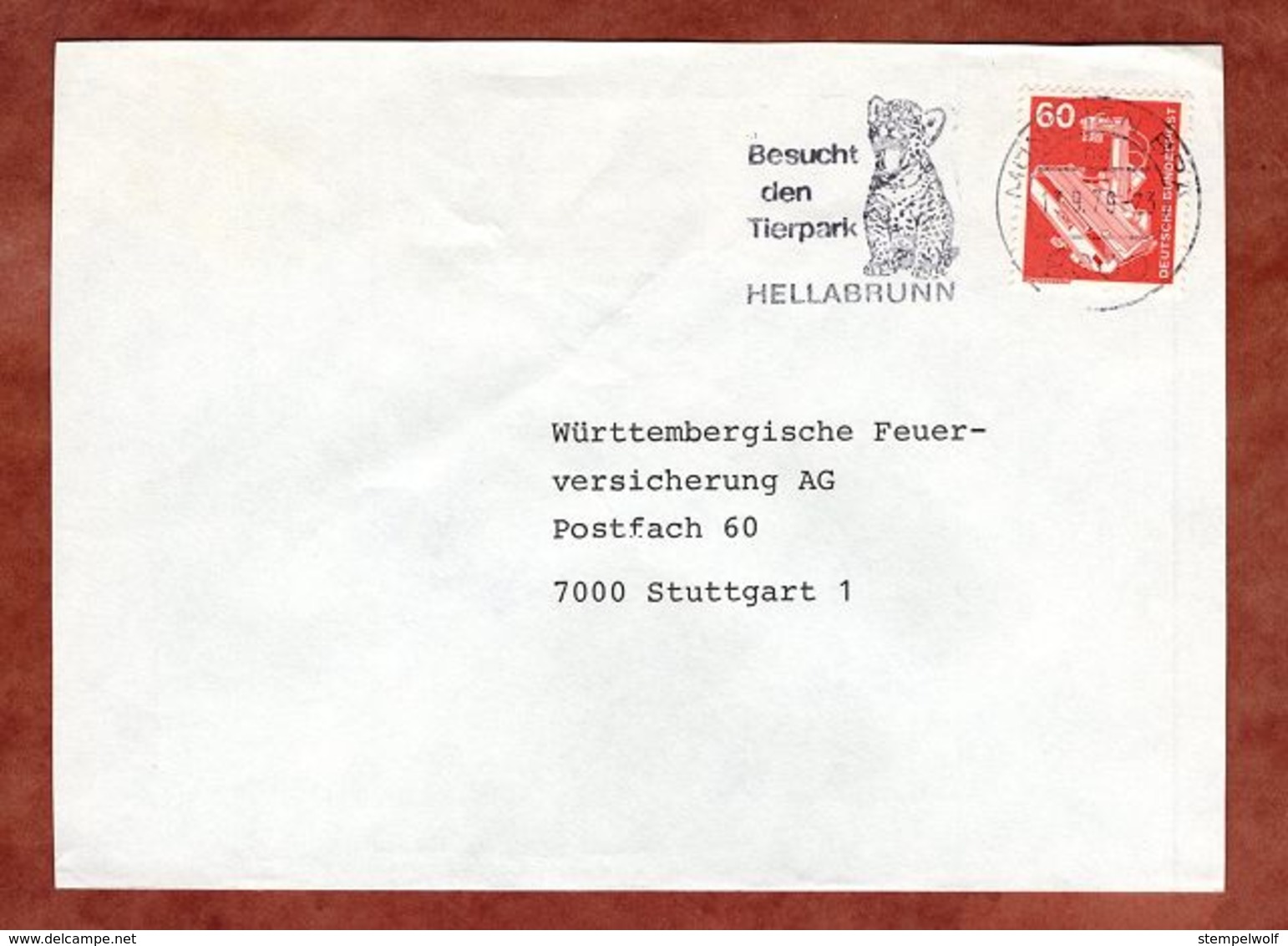 Brief, Roentgengeraet, MS Tierpark Hellabrunn Muenchen, Nach Stuttgart 1979 (77373) - Briefe U. Dokumente