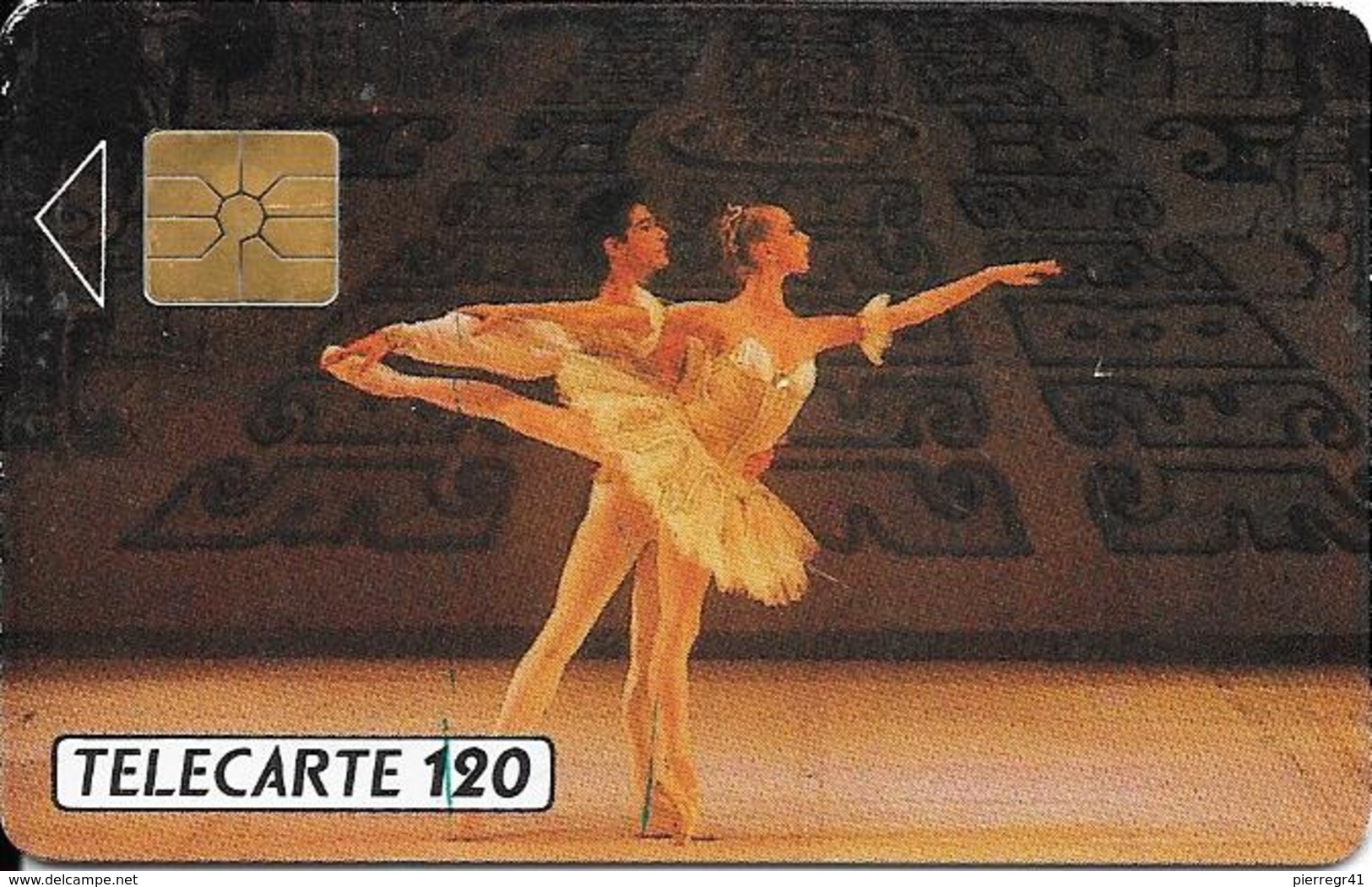 CARTE-PUBLIC-MONACO-120U-MF 09-GEM A-BALLETS De MONTE CARLO--UTILISE-TBE - Monace