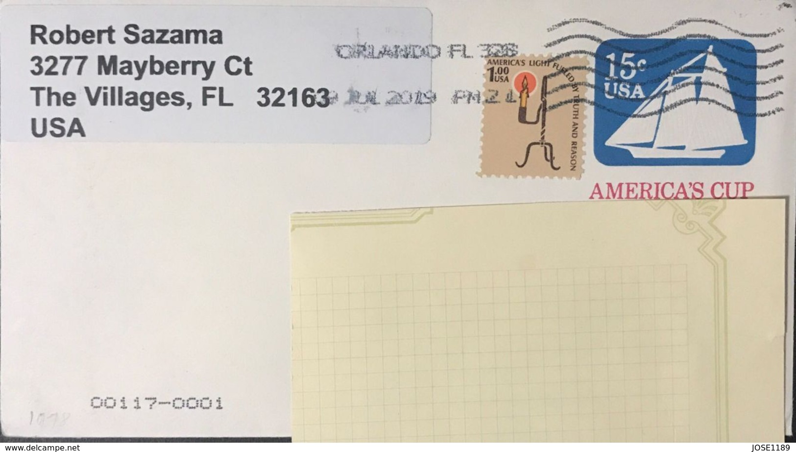 ◆◆◆Estados Unidos / USA 2019 AIR MAIL TO SPAIN++++ - Cartas & Documentos