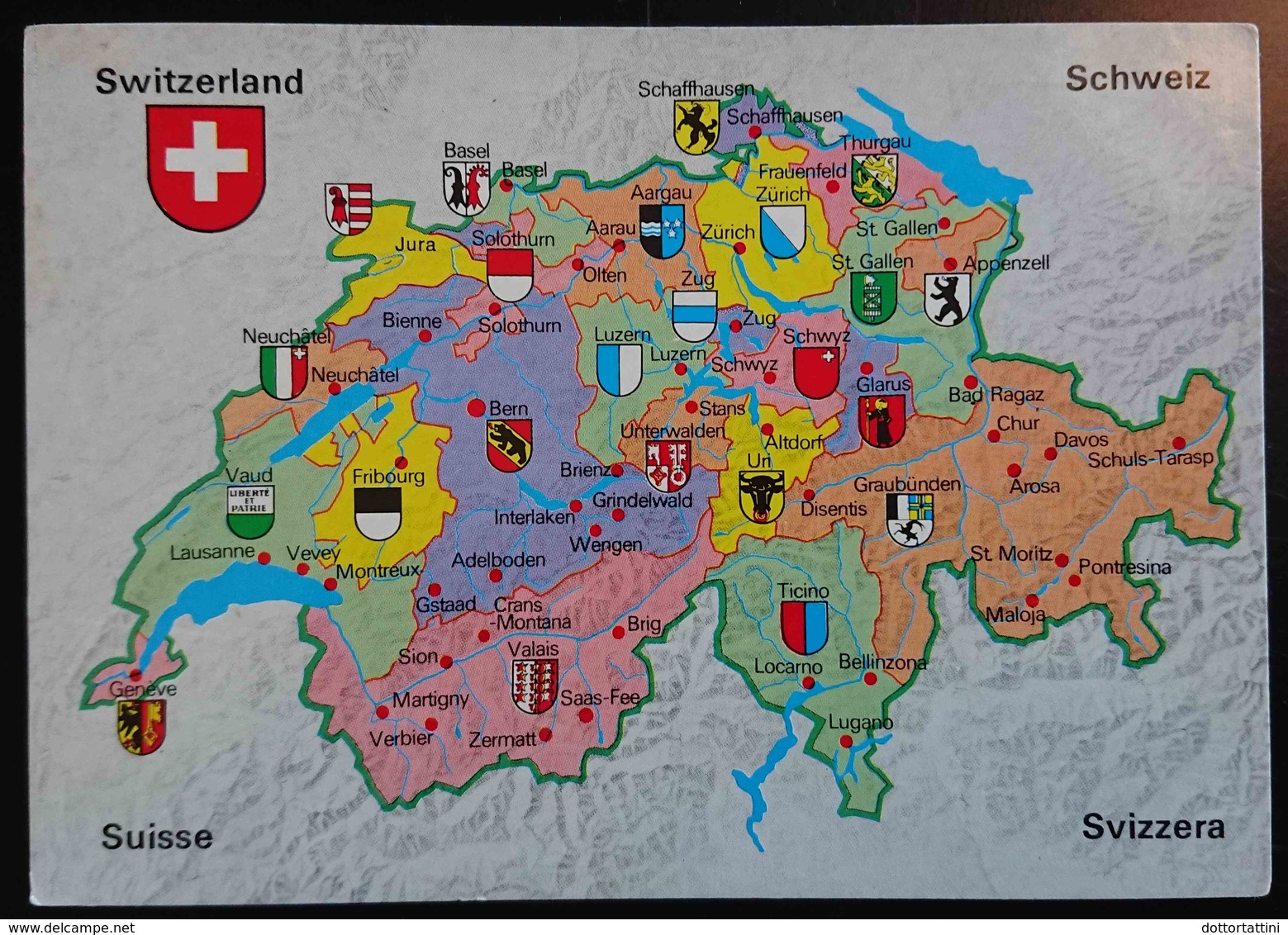 SCHWEIZ / SUISSE / SWITZERLAND / SVIZZERA - Mappa, Map, Carte Geographique, Mapa - Ofenpass- Nv - Altri & Non Classificati