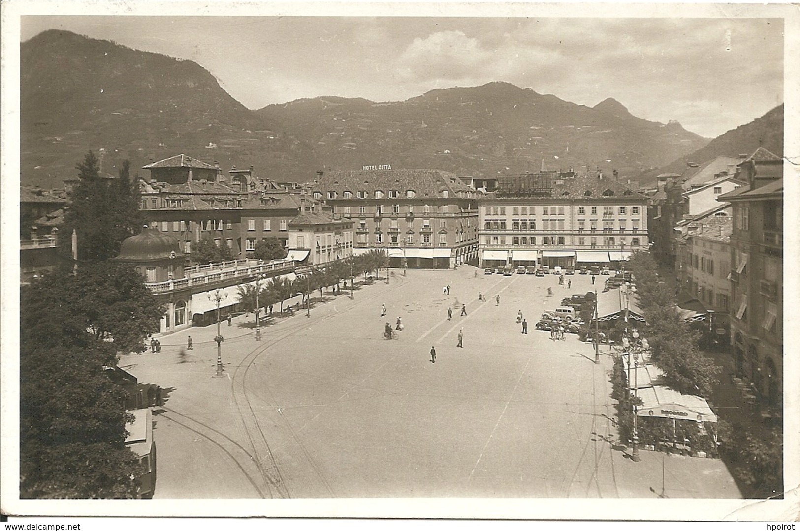 BOLZANO - PIAZZA VITTORIO EMANUELE - Primissime Lucide - FORMATO PICCOLO - VIAGGIATA 1938 - (rif. I49) - Bolzano