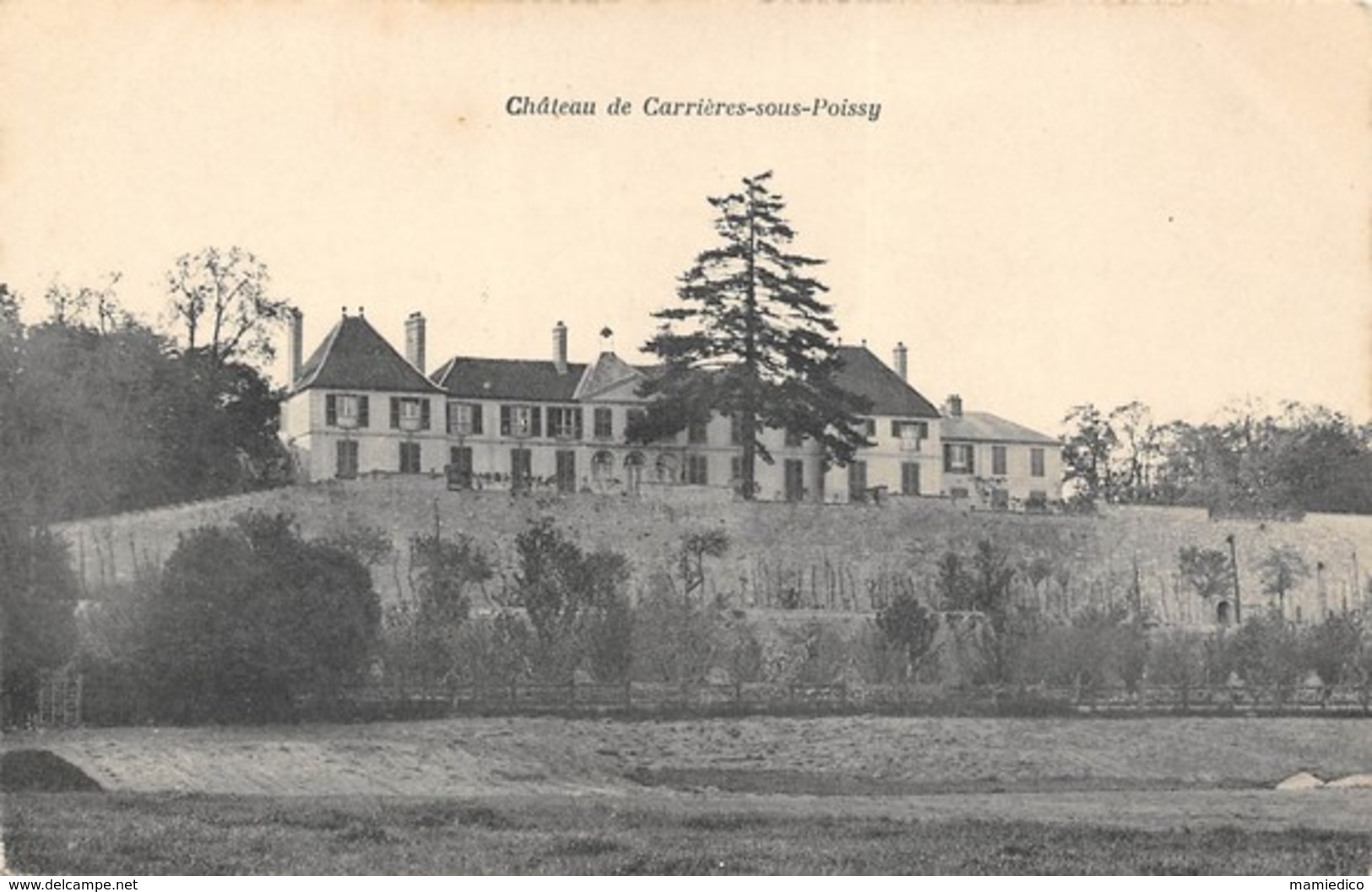 Le Château De CARRIERES-sous-POISSY. CARTE VIERGE - Schlösser