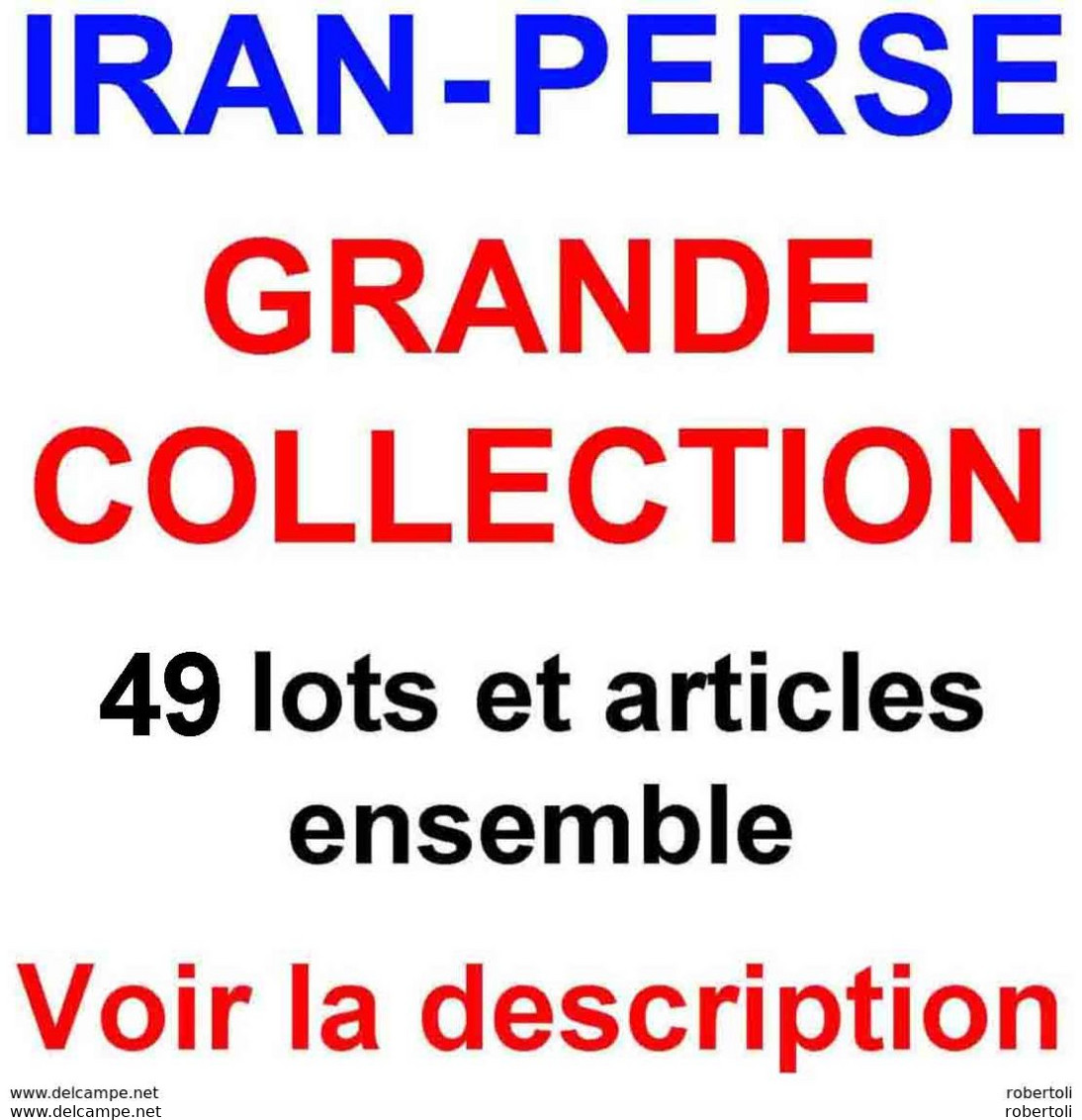 Only € 199 !!!  IRAN - PERSE, GRANDE COLLECTION (46 Lots Et Articles Ensemble) !!! - Sammlungen (ohne Album)