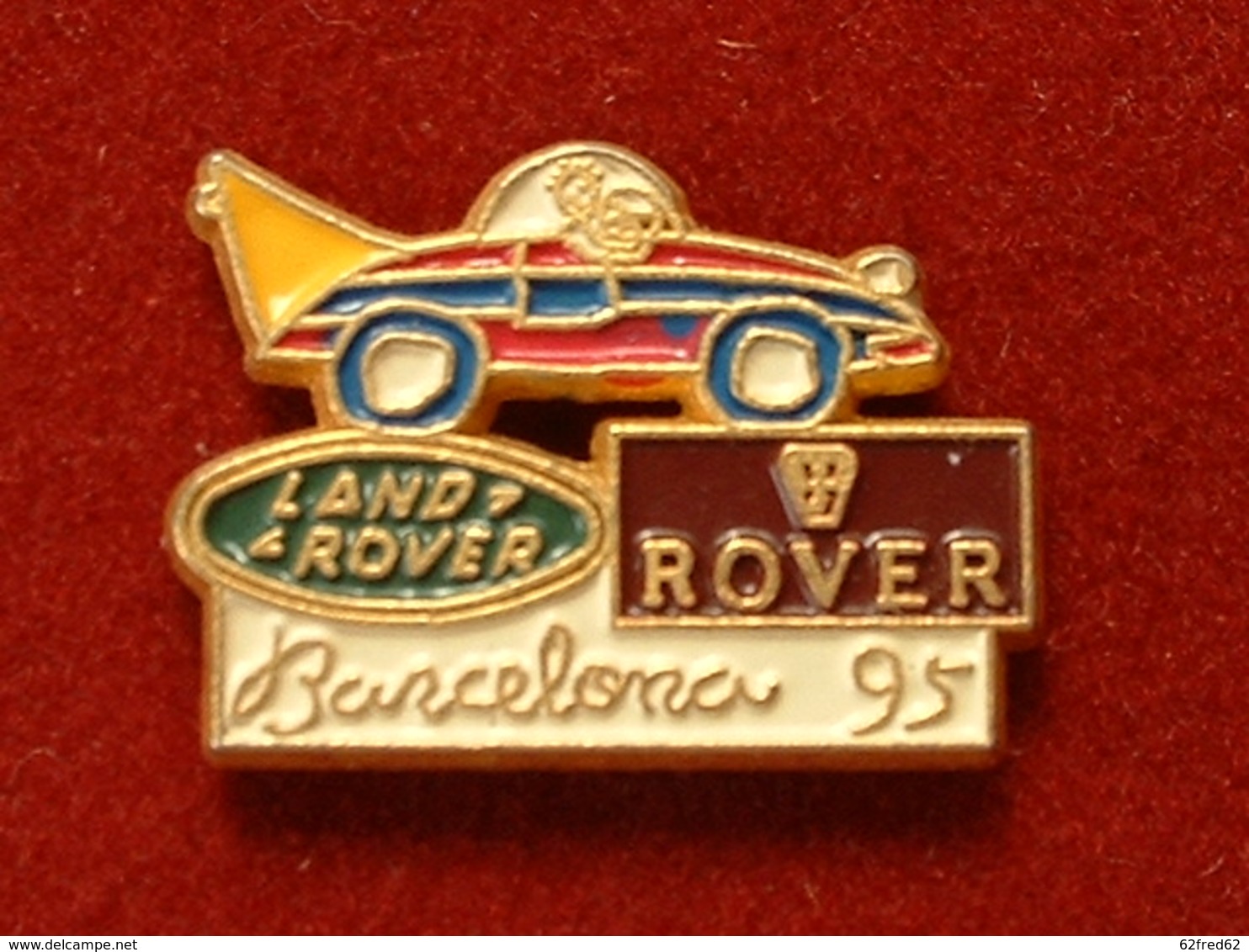 Pin's LAND ROVER / ROVER - BARCELONA 95 - Autres & Non Classés