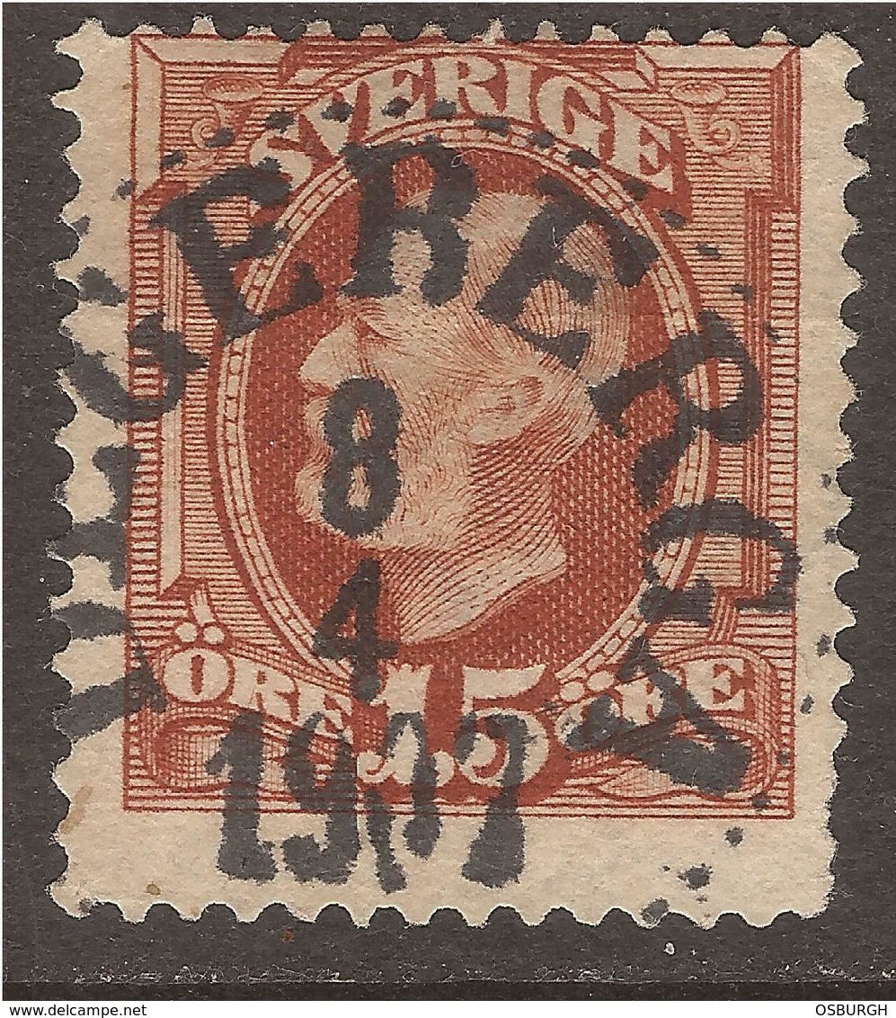 SWEDEN. POSTMARK. DEGEBERGA. 15o BROWN. USED. - Used Stamps