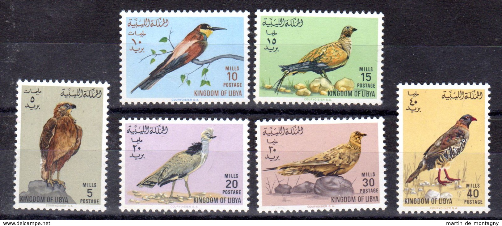 16.2.1965; Vögel; Mi-Nr. 178 - 183; Postfrisch, Los 51540 - Libyen