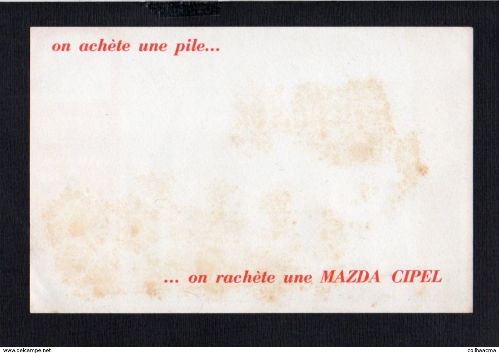 Buvard Publicitaire / Pile Mazda Cipel / N° 21 Sibiril Château De Kérouzère,façade Et Cour à Machicoulis - Piles