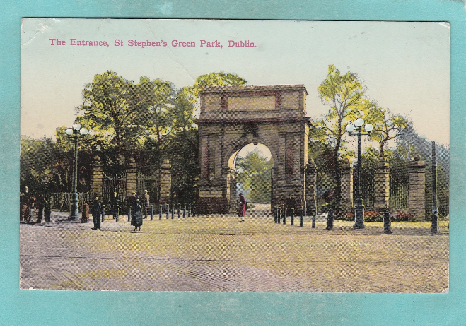 Small Old Postcard Of St.Stephen`s Green Park,Dublin,V112 - Dublin