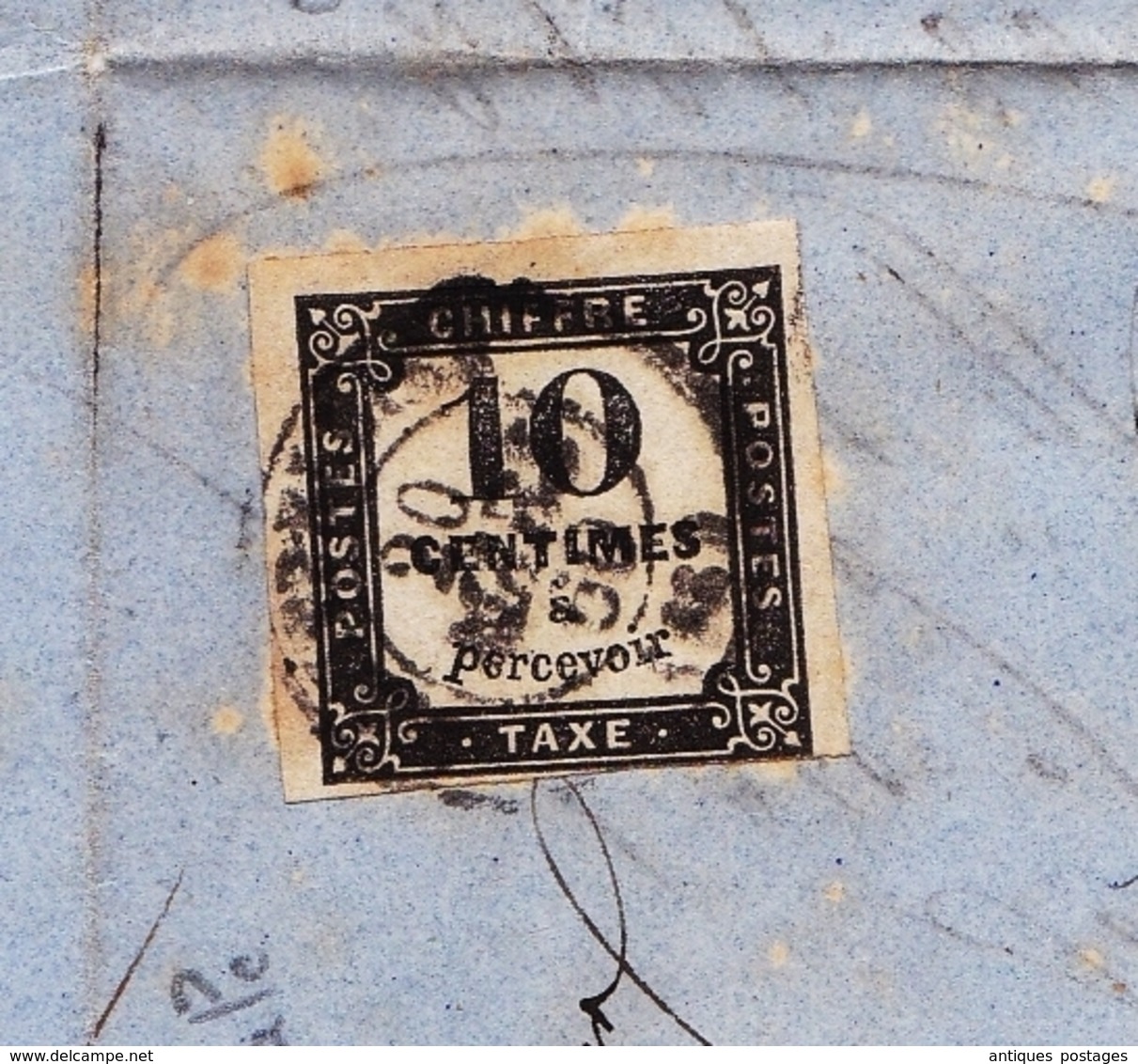 Lettre 1860 Pignan Hérault Vidal Fils Montpellier Timbre Taxe 10 Centimes