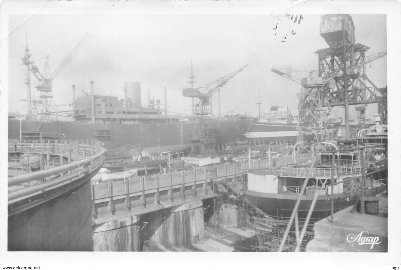 Saint Nazaire (44) - Penhoët - La Cale Jean Bart Et Les Bateaux En Construction - Saint Nazaire