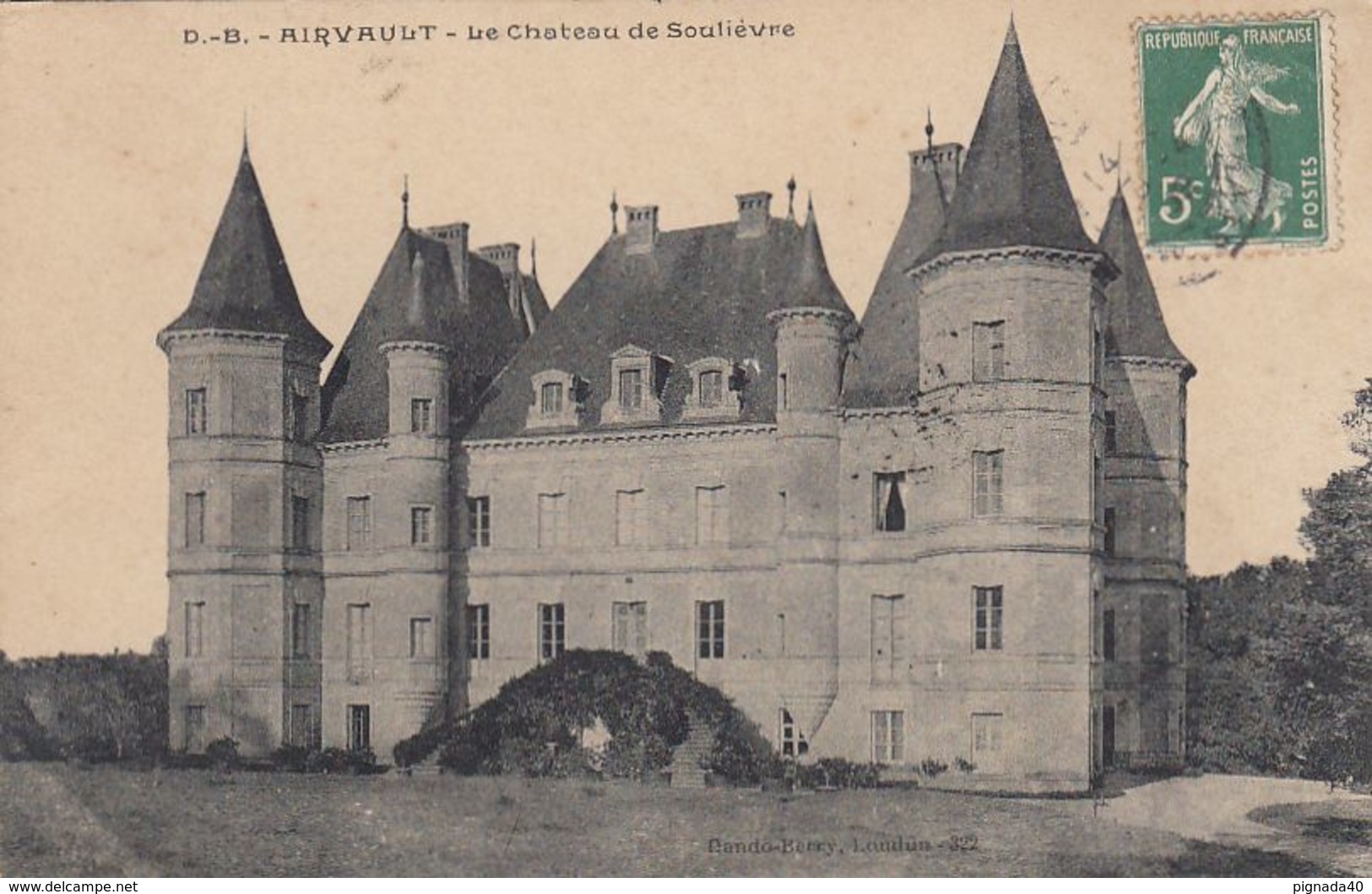 Cp , 79 , AIRVAULT , Le Château De Soulièvre - Airvault