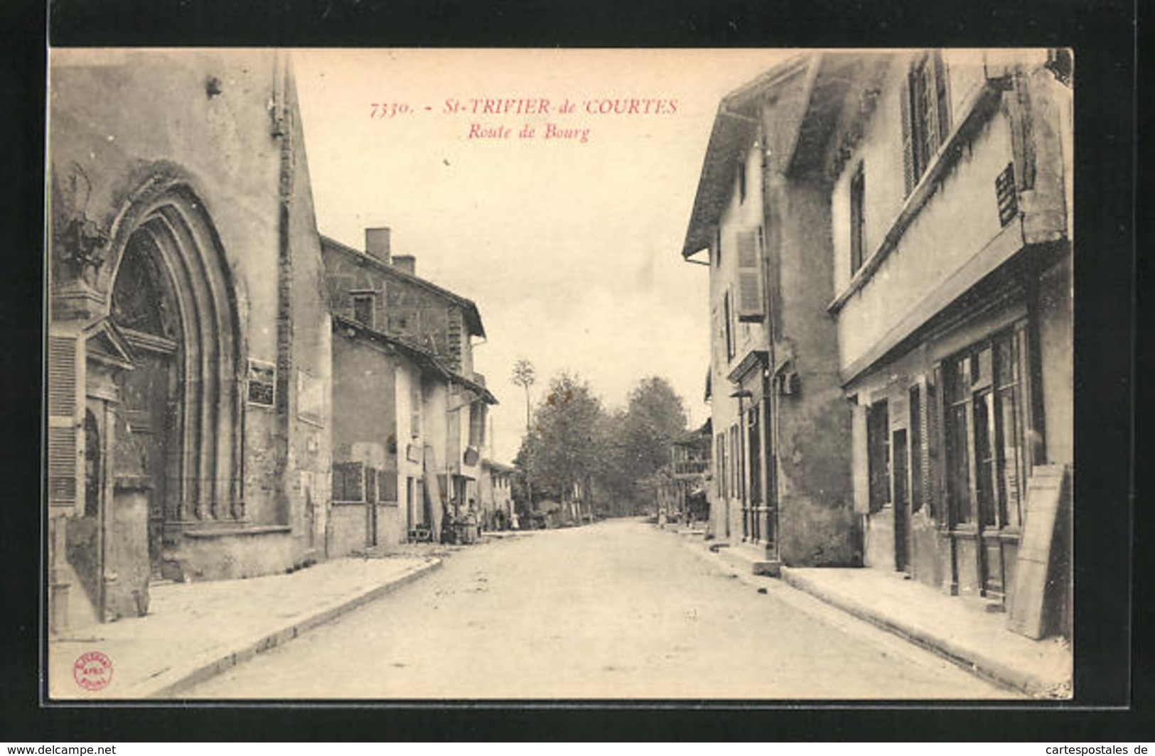 CPA St-Trivier-de-Courtes, Route De Bourg - Sin Clasificación