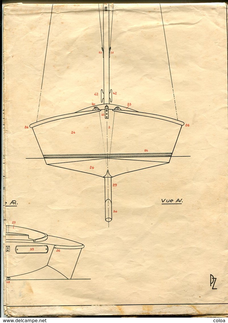 Association Des Amis Des Musées De La Marine La Sablaise Monotype D’instruction - Altri Disegni