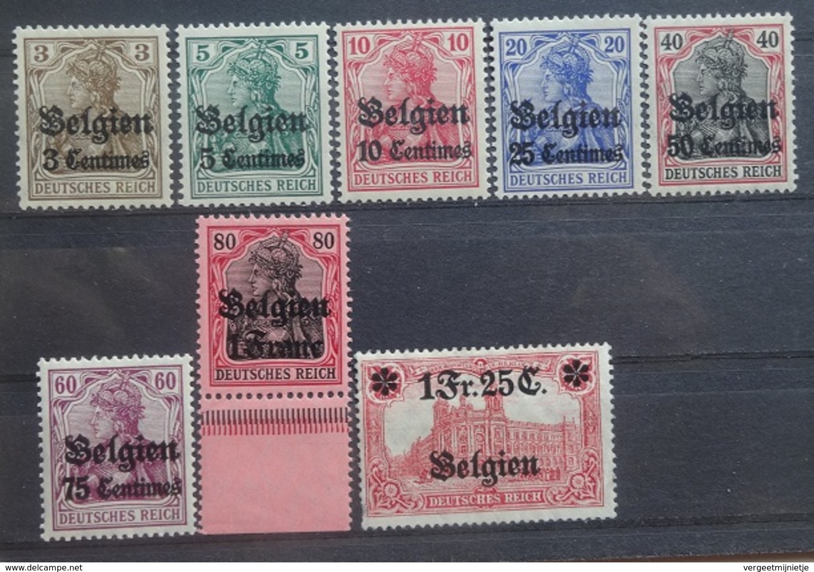 BELGIE  1914   Bezettingszegels   OC 1 - OC 8    Postfris **   CW  320,00 - OC1/25 General Government
