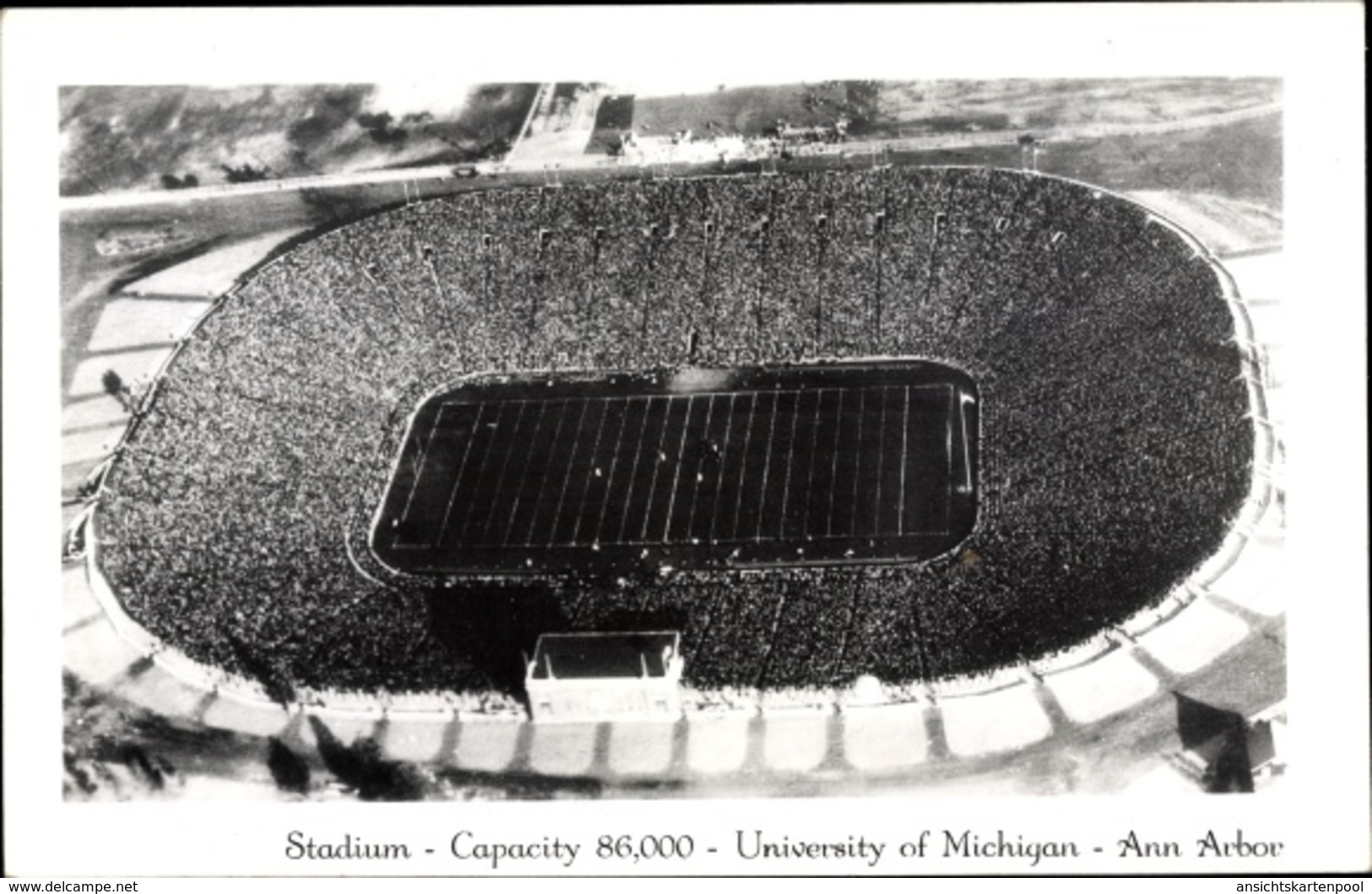 Cp Ann Arbor Michigan USA, Stadium, University Of Michigan, American Football Game, Aerial View - Altri & Non Classificati