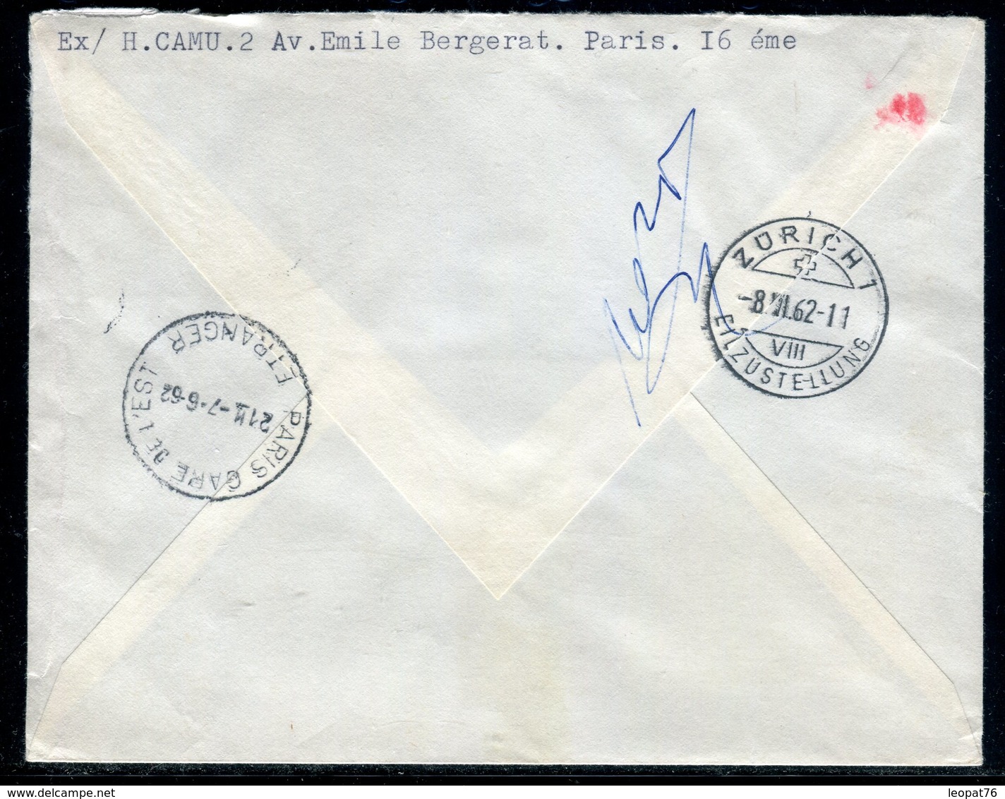 France - Enveloppe En Exprès De Paris Pour La Suisse En 1962 - Réf AT 133 - 1961-....