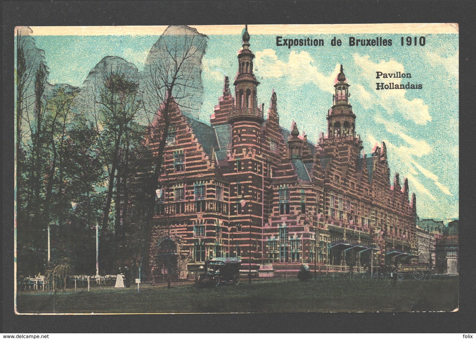 Brussel - Exposition De Bruxelles 1910 - Pavillon Hollandais - Carte Vernie - Exposiciones Universales