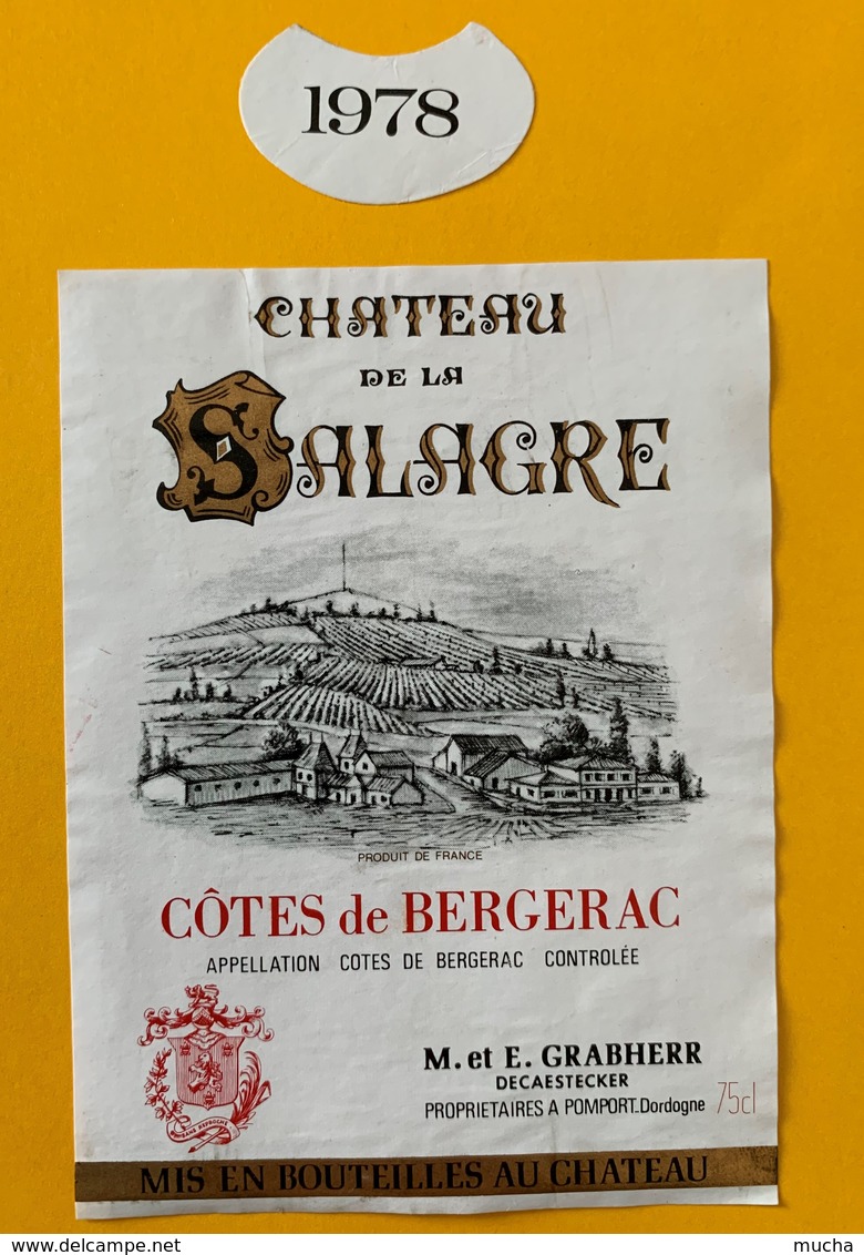 11220 - Château De Salagre 1978 - Bergerac