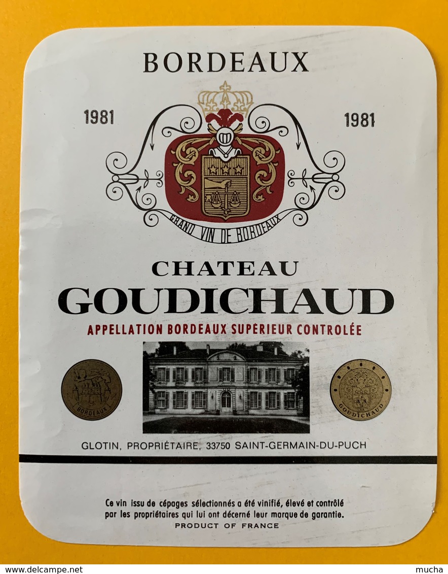 11226 - Château Goudichaud 1981 - Bordeaux