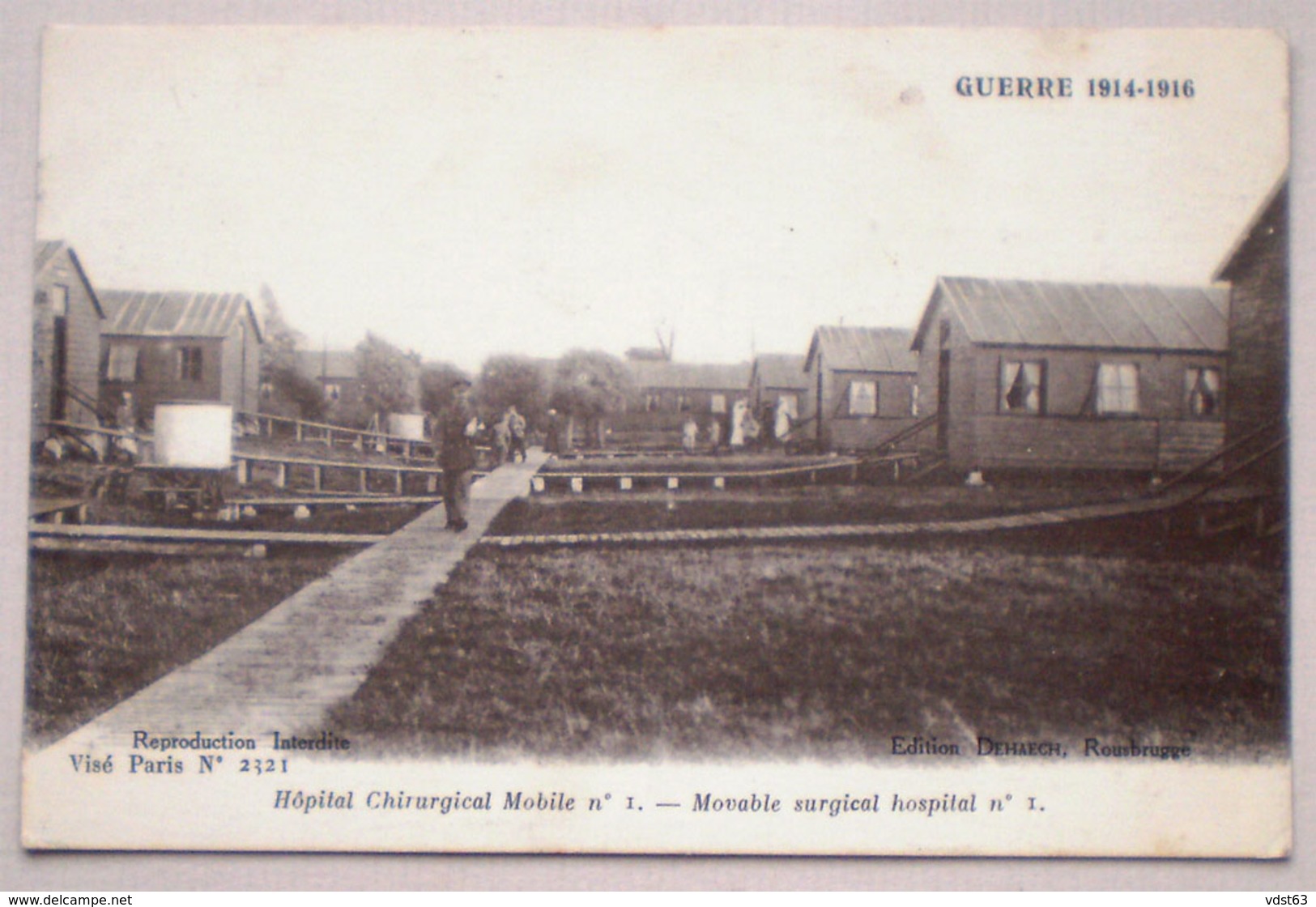 ROESBRUGGE Poperinge 1917 Hôpital Chirurgical Mobile 1 Hospitaal Mobiel Chirurgisch Ziekenhuis Guerre Oorlog 1914 1918 - Oorlog 1914-18