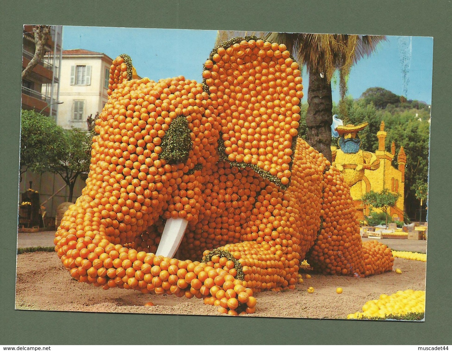 CARTE POSTALE 06 ALPES MARITIMES MENTON FETES DU CITRON ELEPHANT COUCHE - Menton