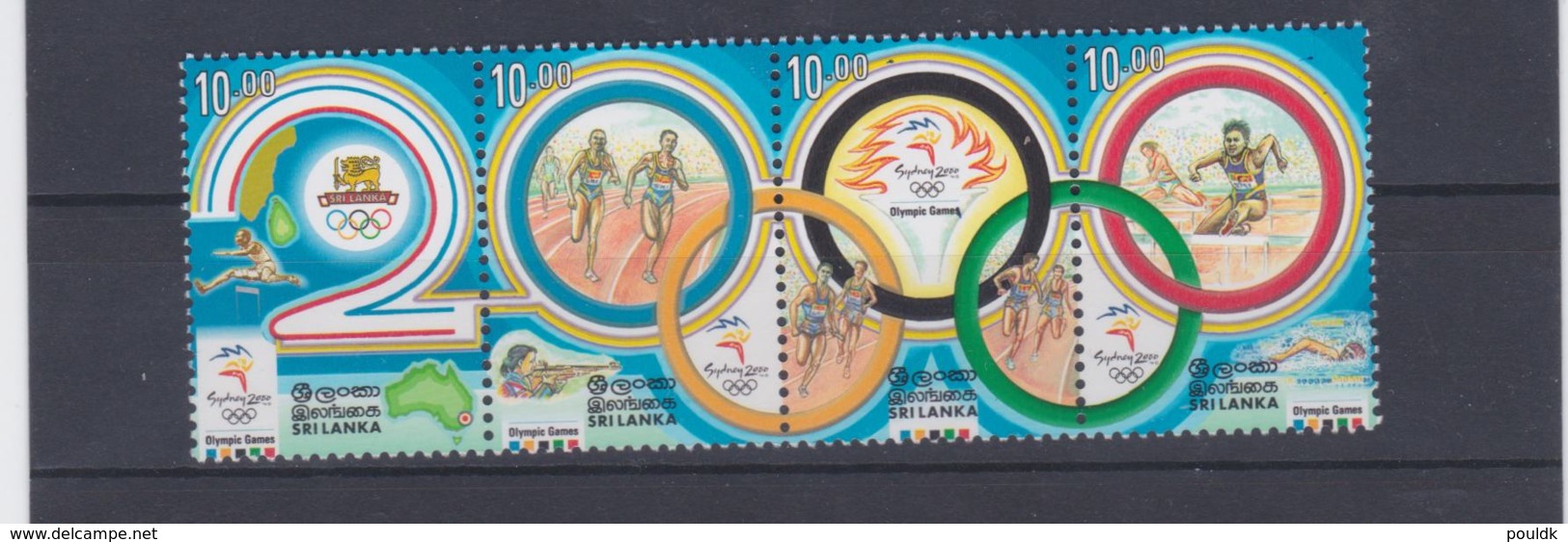 Sri Lanka 2000 Sydney Olympic Games Strip Of Four Vals. MNH/** (H57) - Verano 2000: Sydney