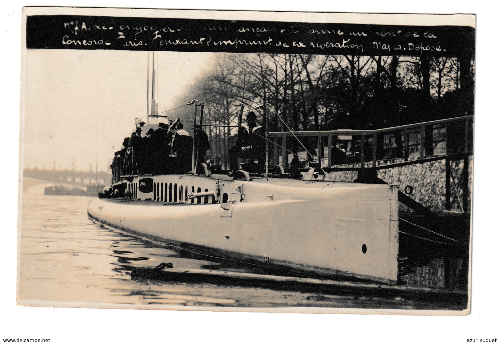 FRANCE / CP PHOTO/ SOUS-MARIN EN QUAI DE SEINE A PARIS - Submarinos