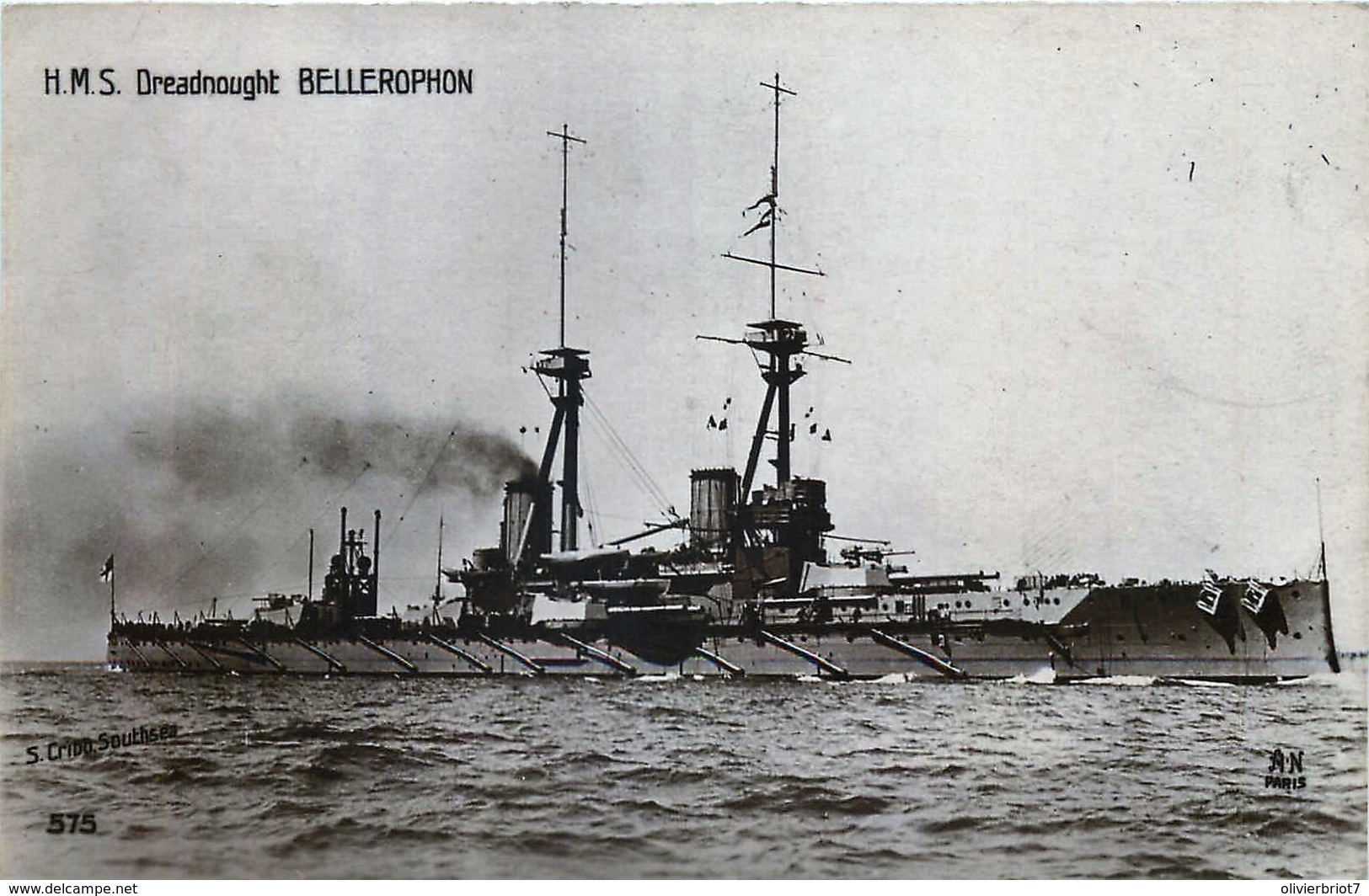 Bâteau De Guerre - H.M.S. Dreadnought Bellerophon - Guerra