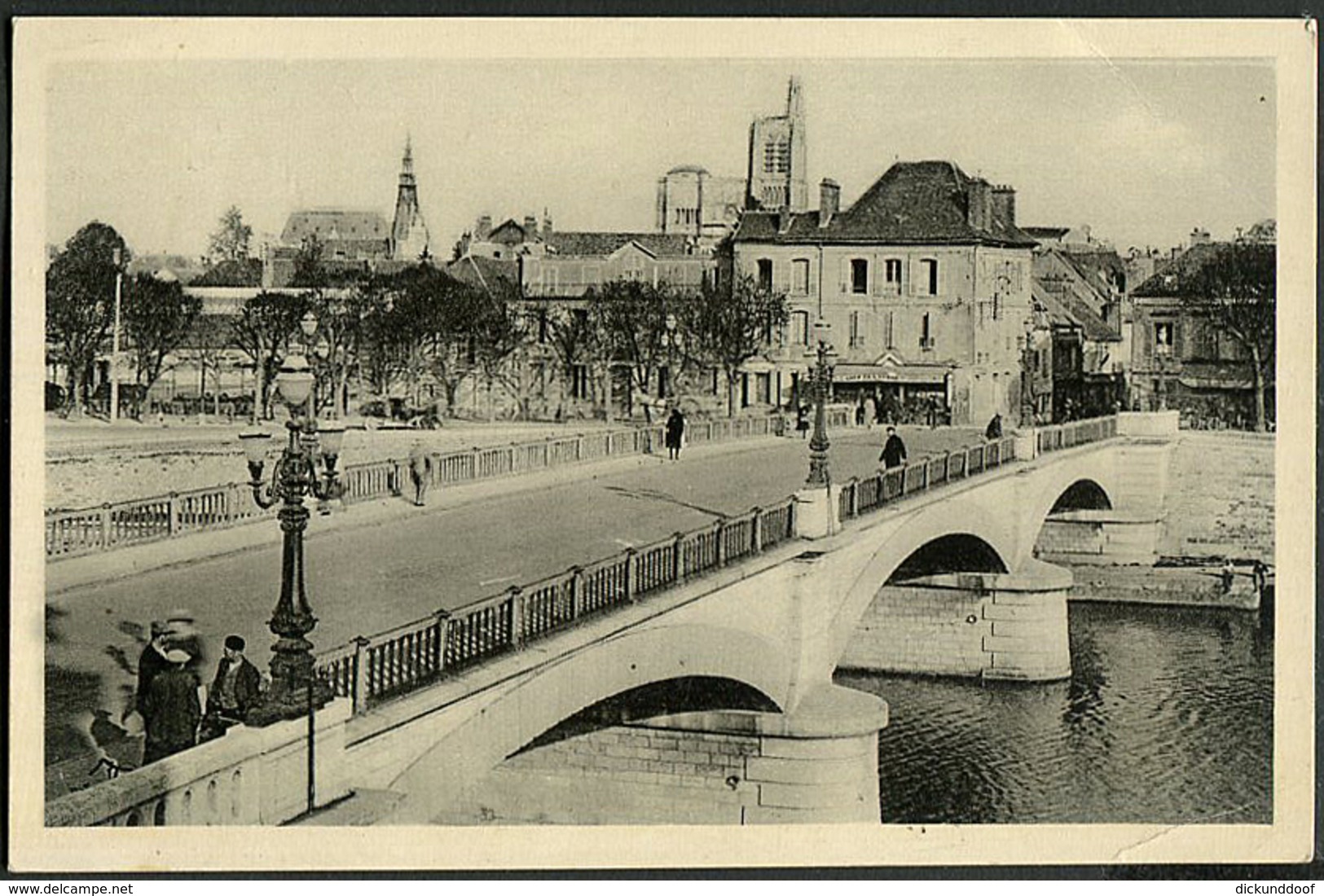 CP 89 Sens -  Le Nouveau Pont, Vue Générale 1948 - Sens